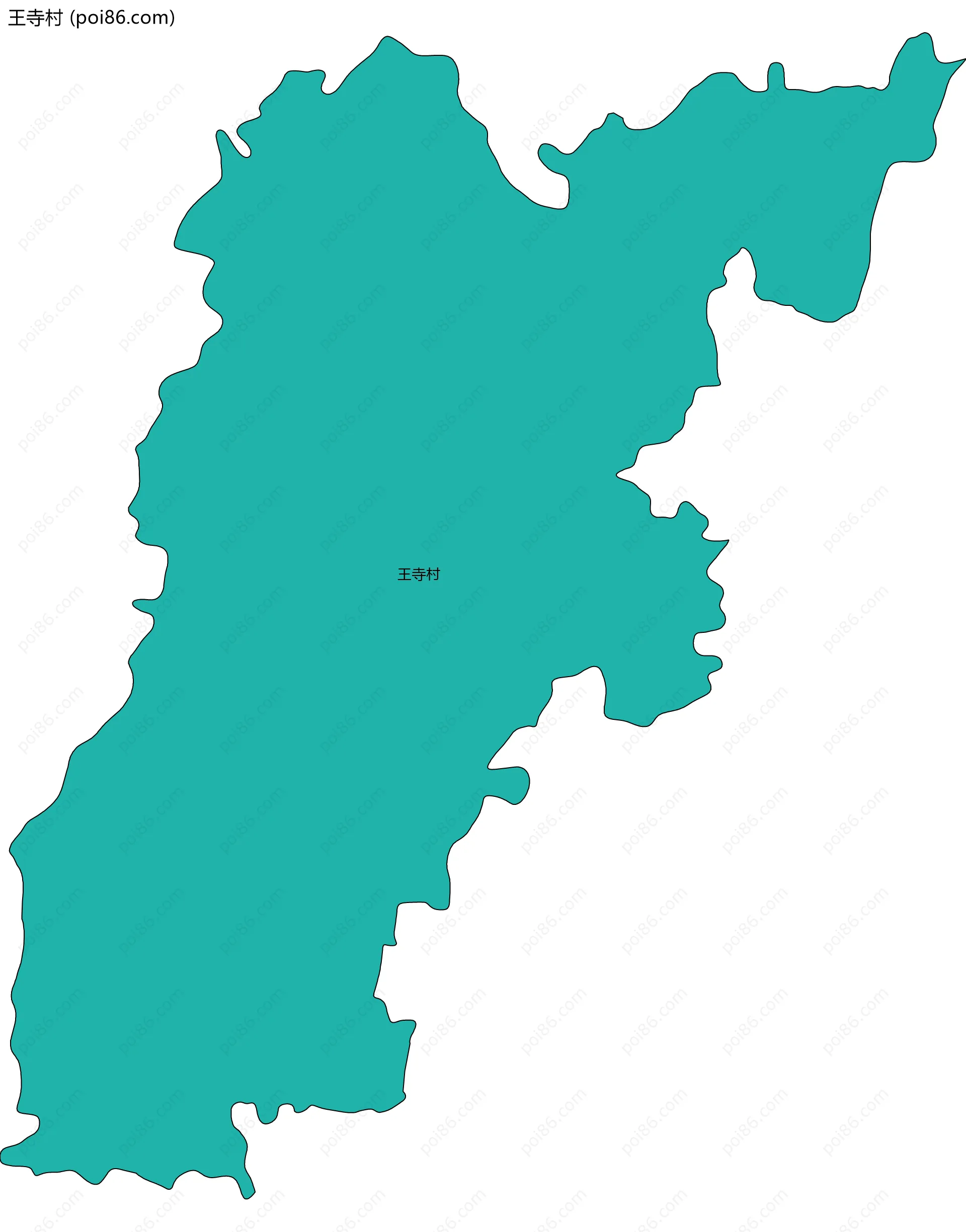 王寺村边界地图