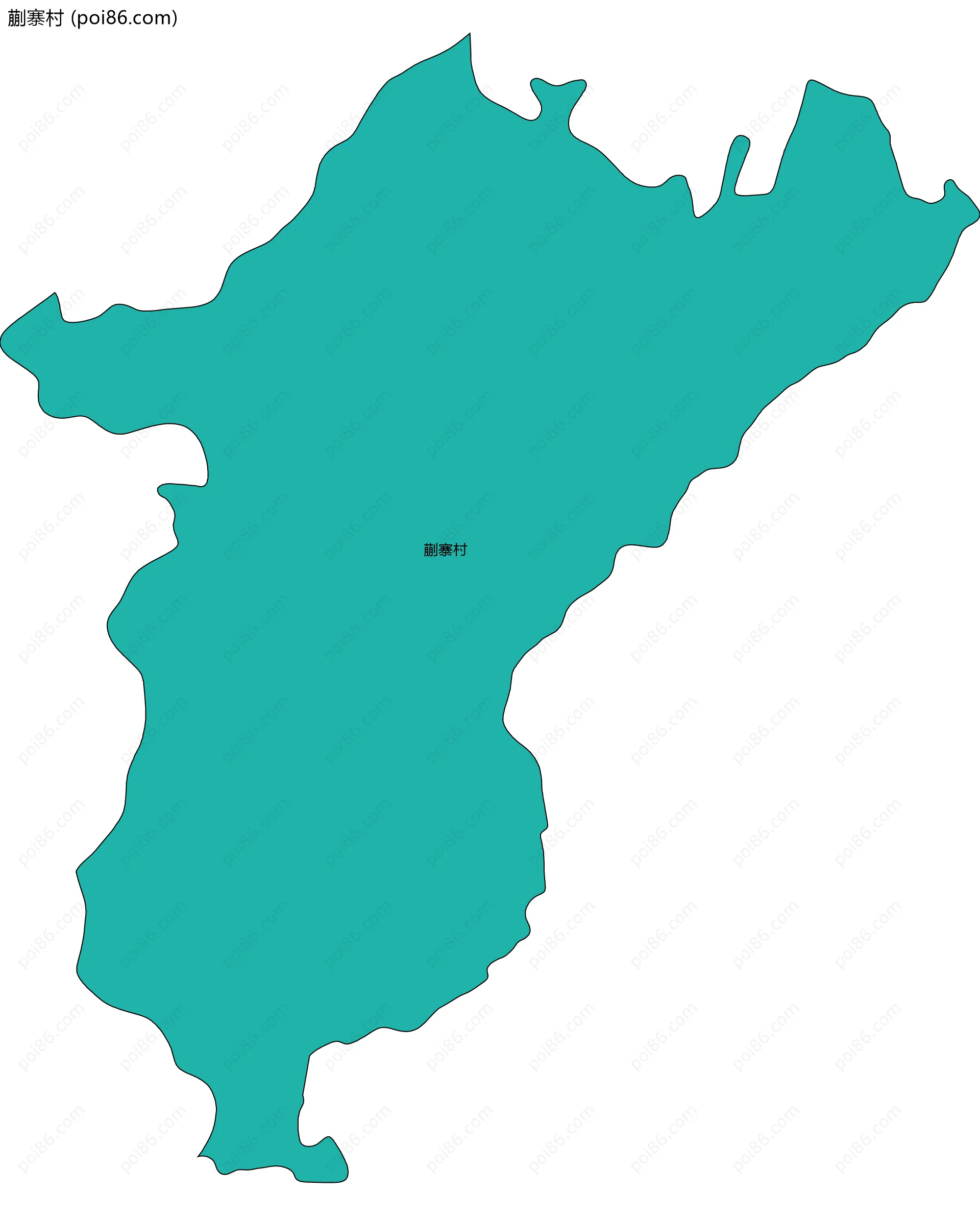 蒯寨村边界地图