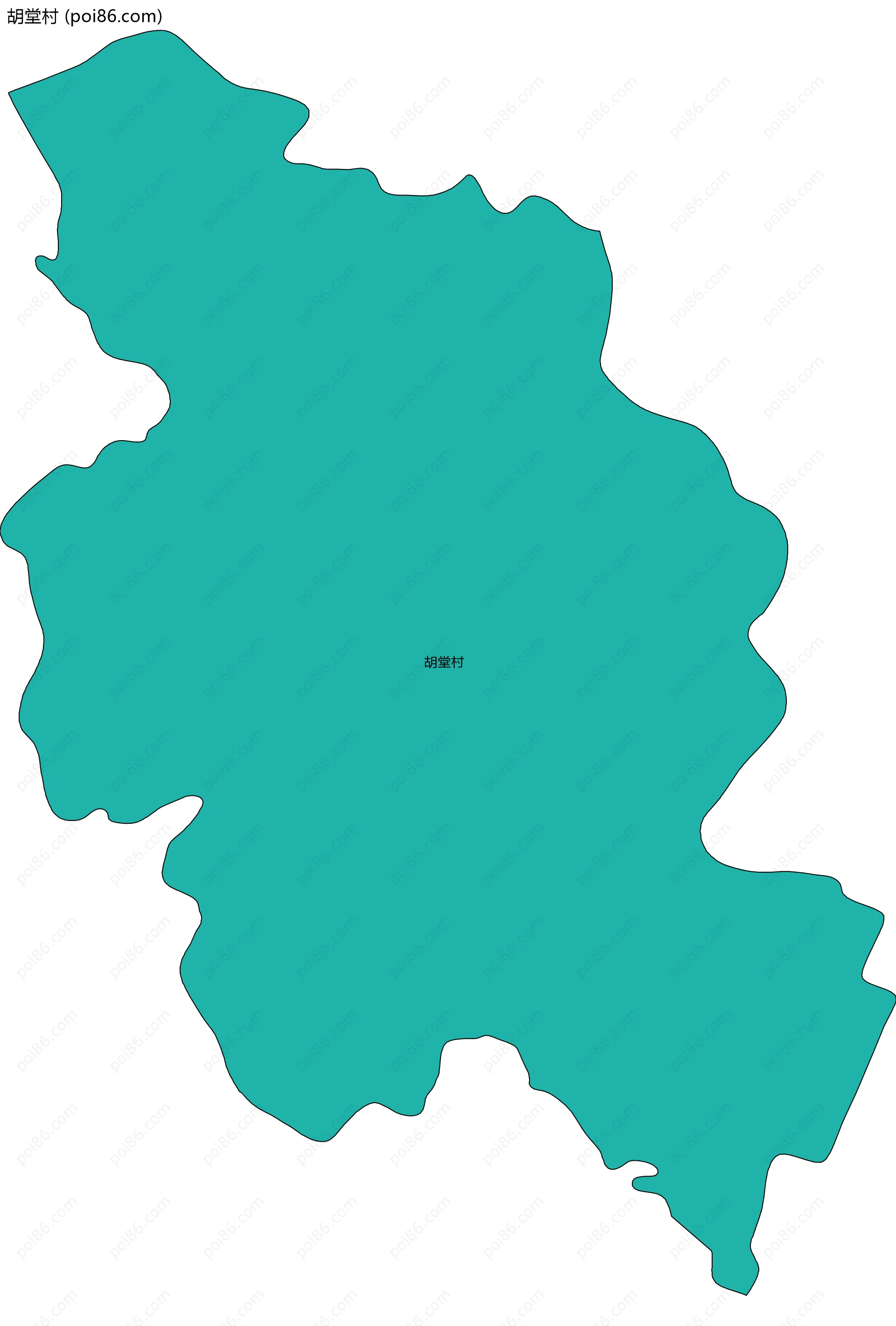 胡堂村边界地图