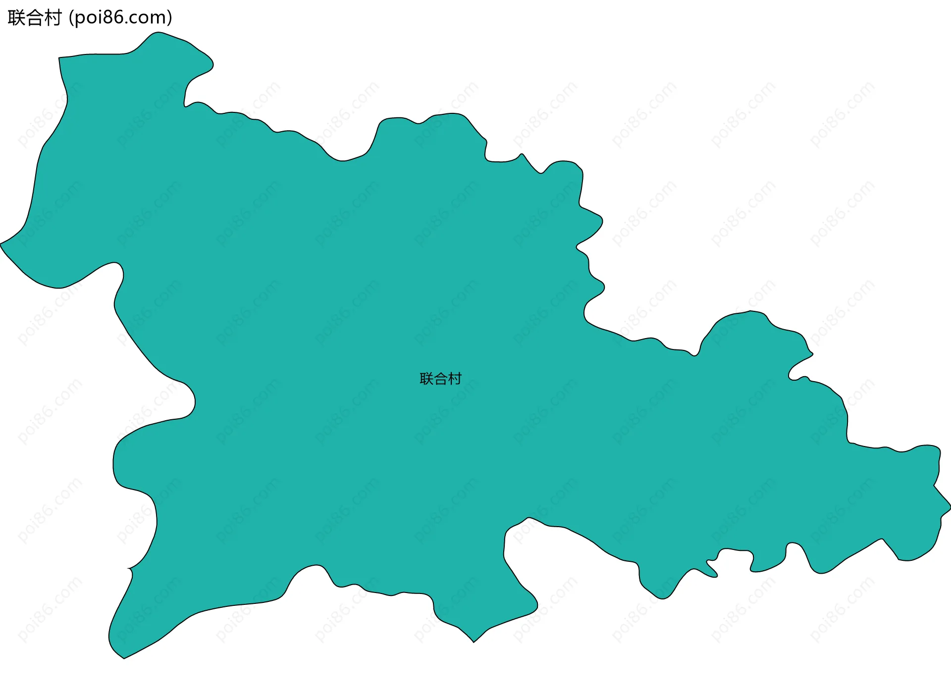 联合村边界地图