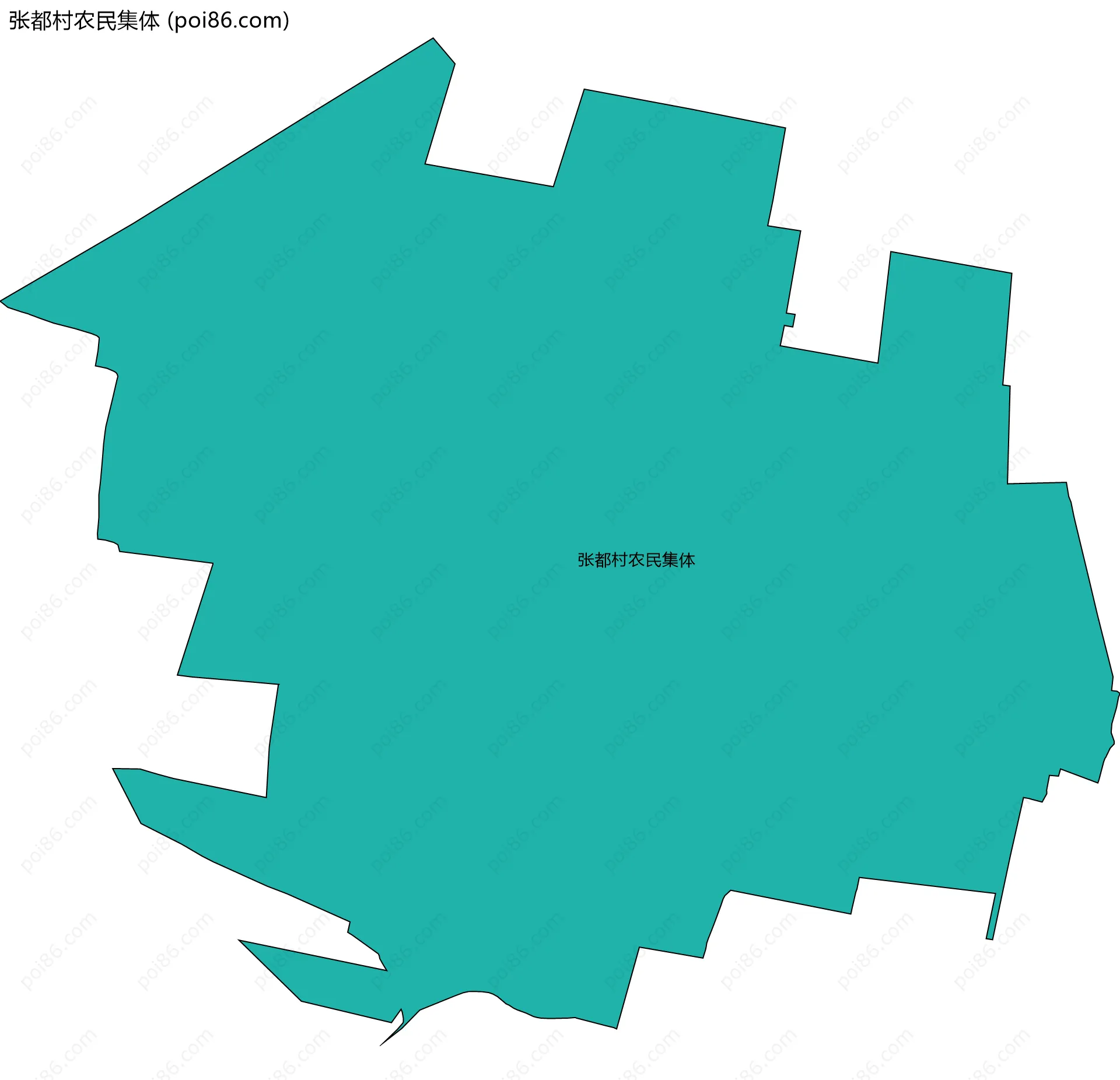 张都村农民集体边界地图