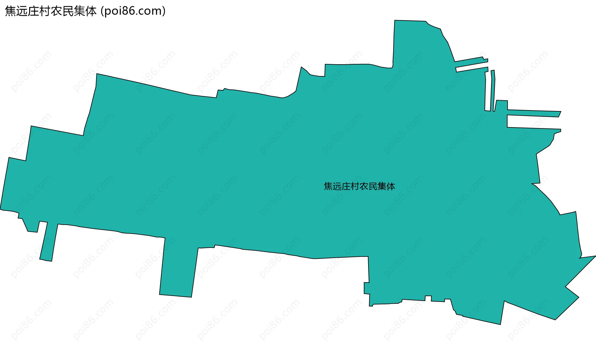 焦远庄村农民集体边界地图