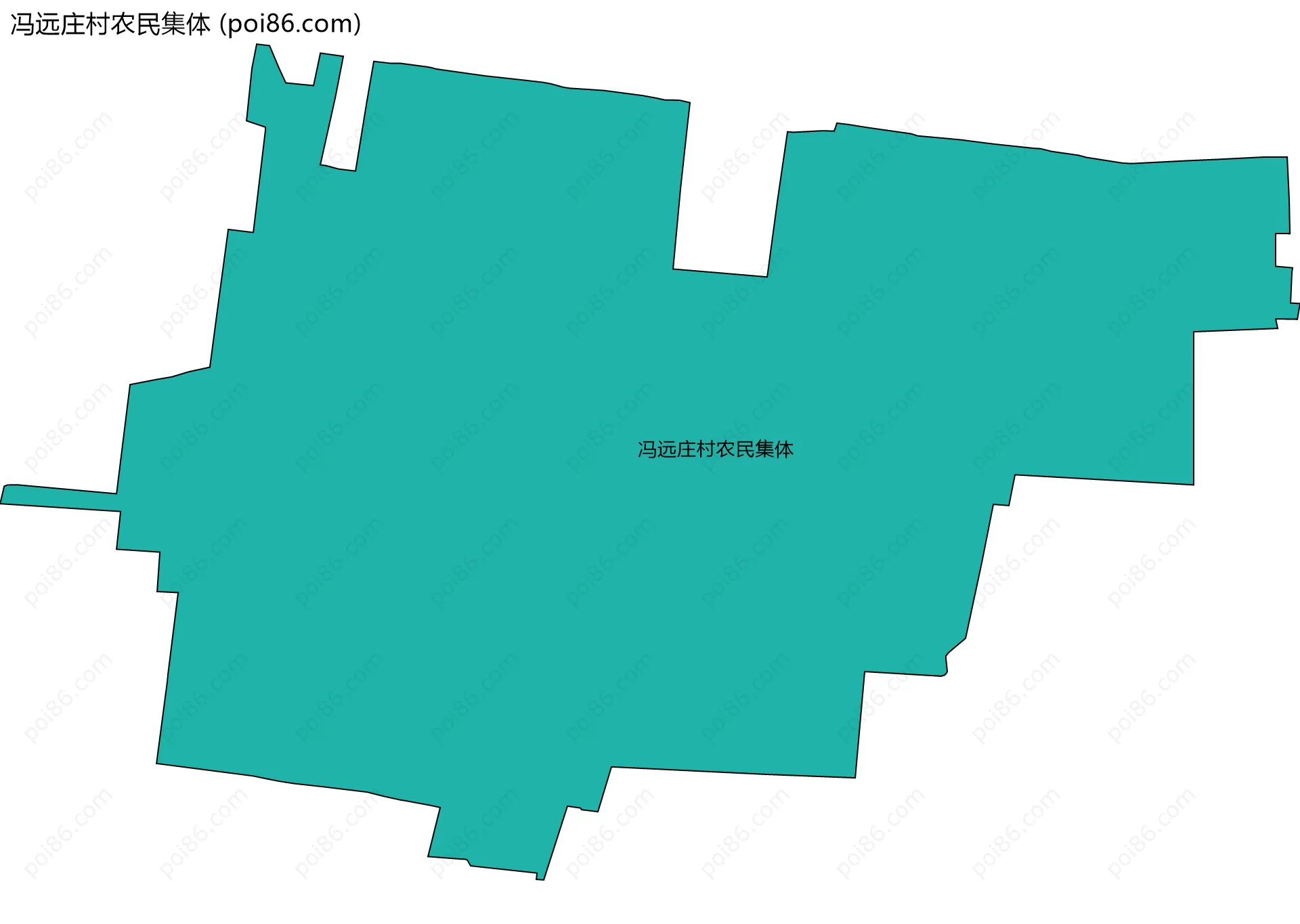 冯远庄村农民集体边界地图
