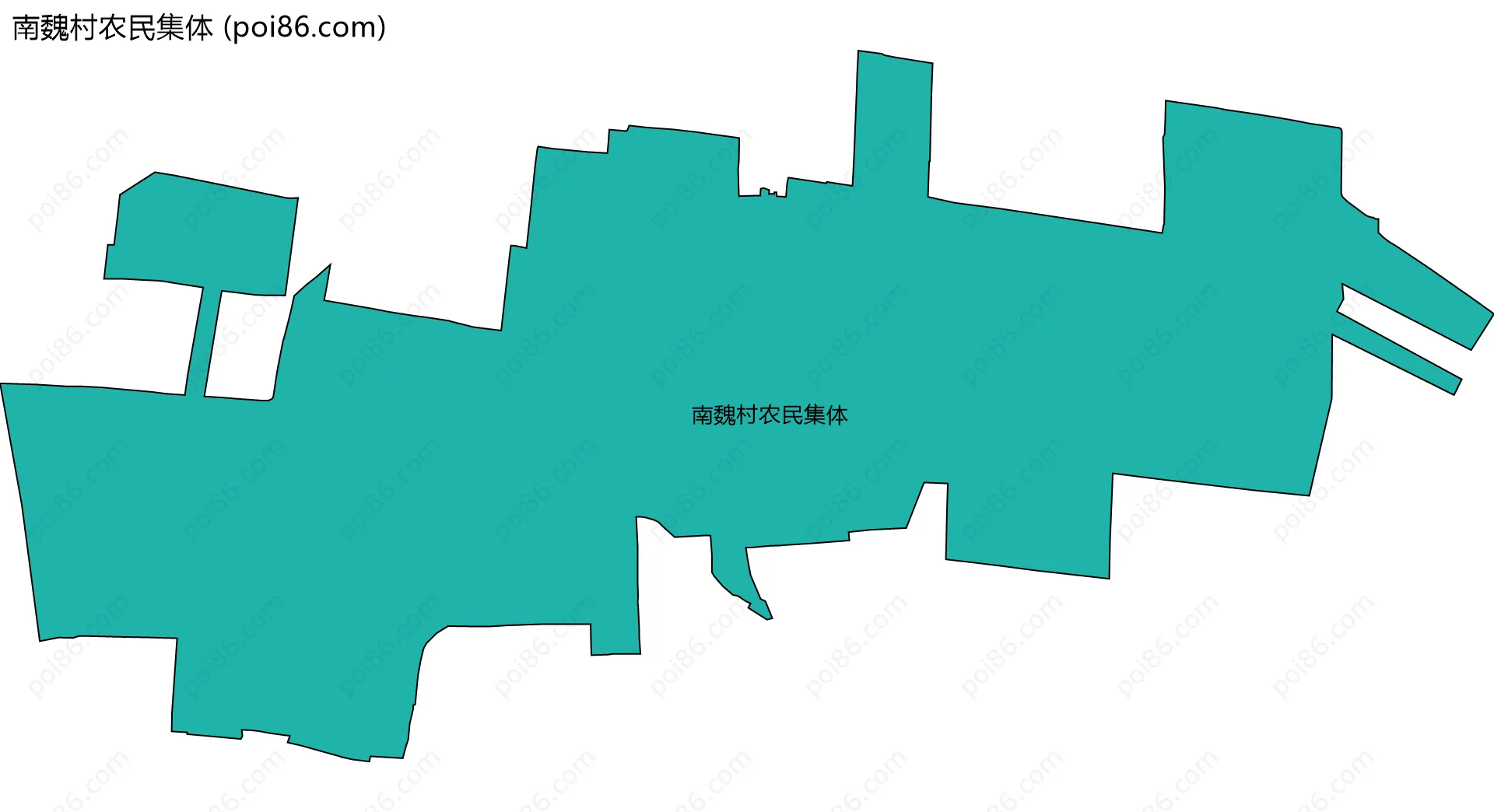 南魏村农民集体边界地图