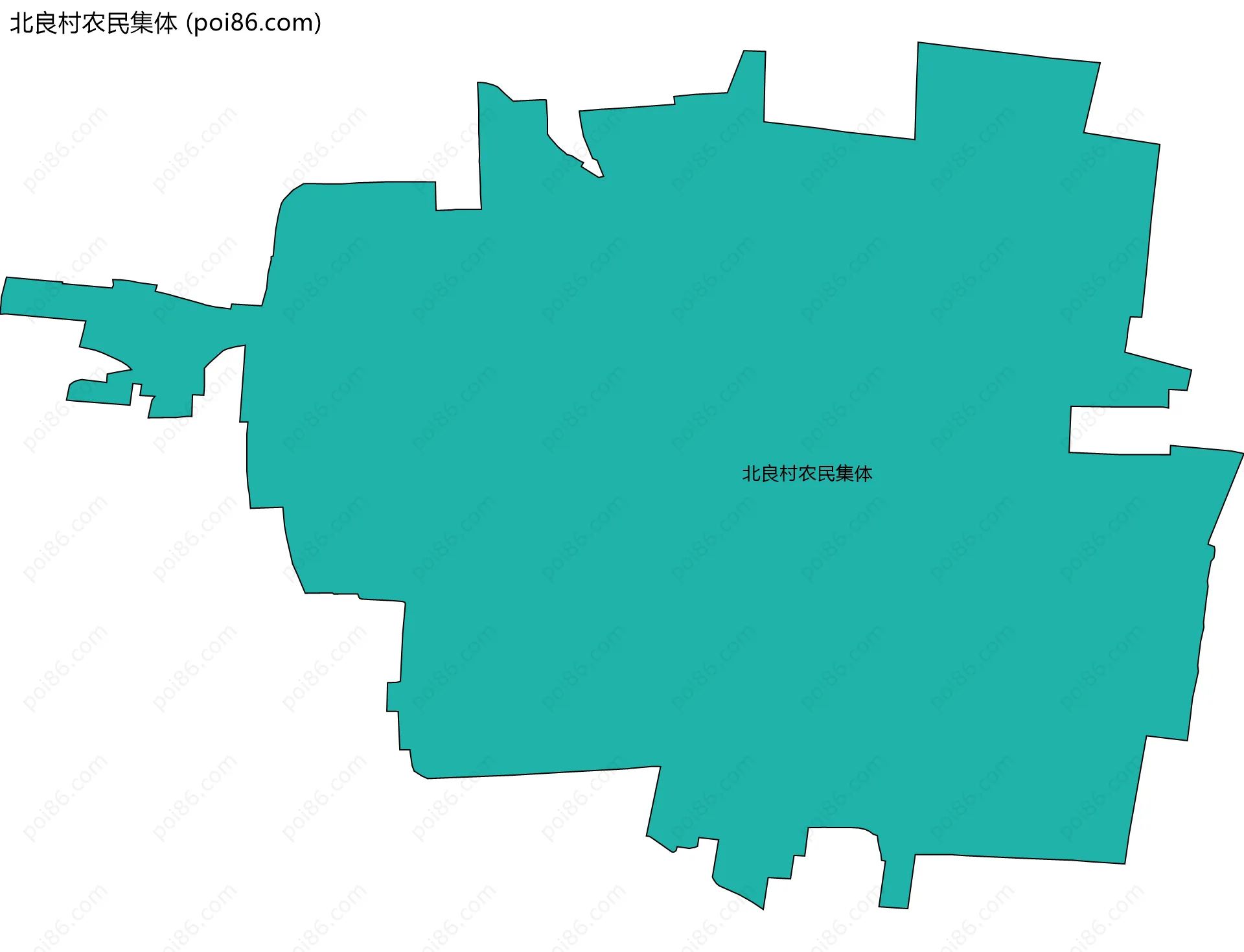 北良村农民集体边界地图