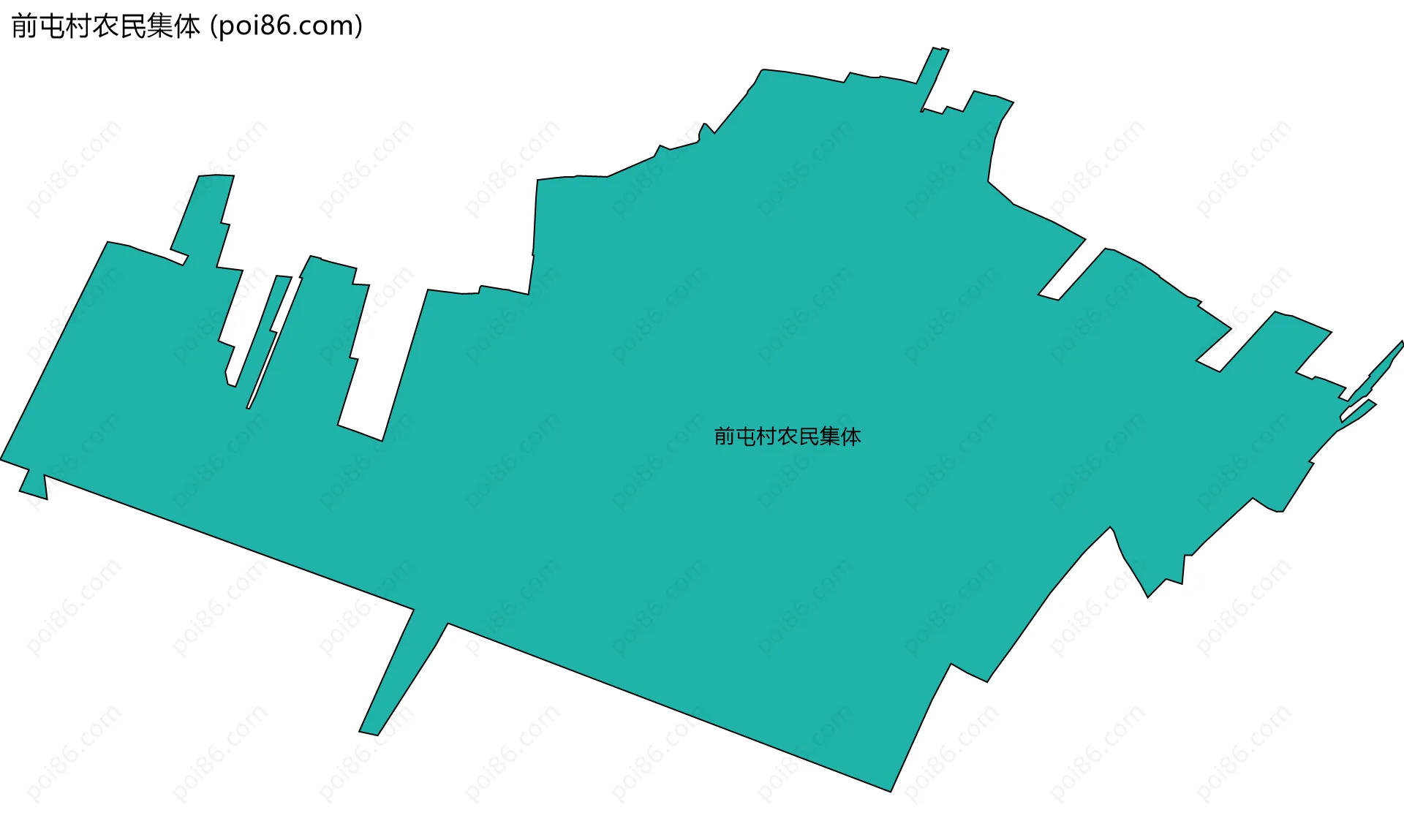 前屯村农民集体边界地图