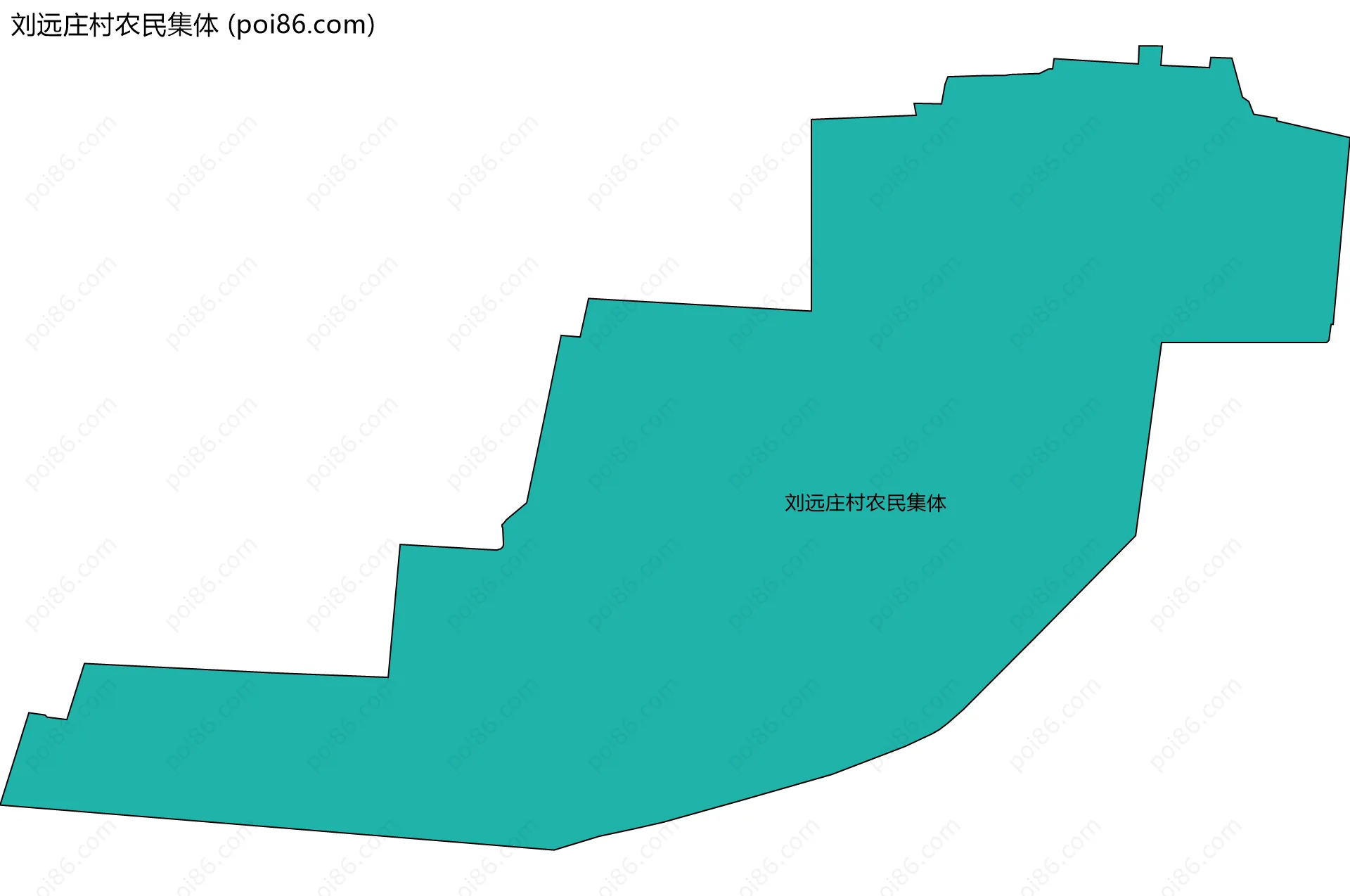 刘远庄村农民集体边界地图