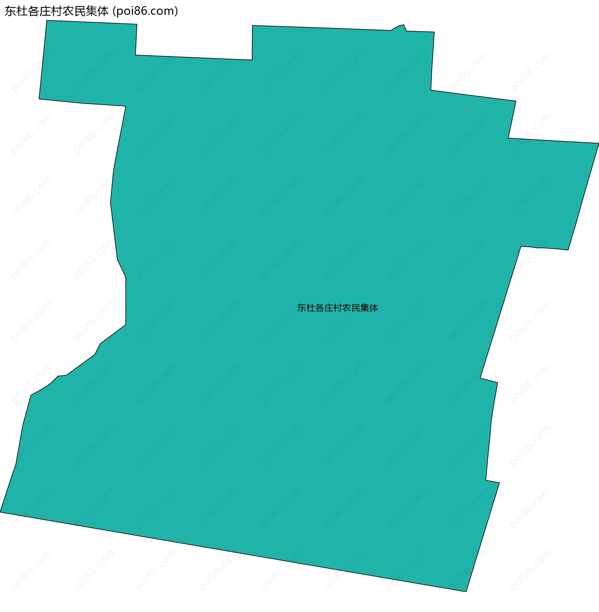 东杜各庄村农民集体边界地图