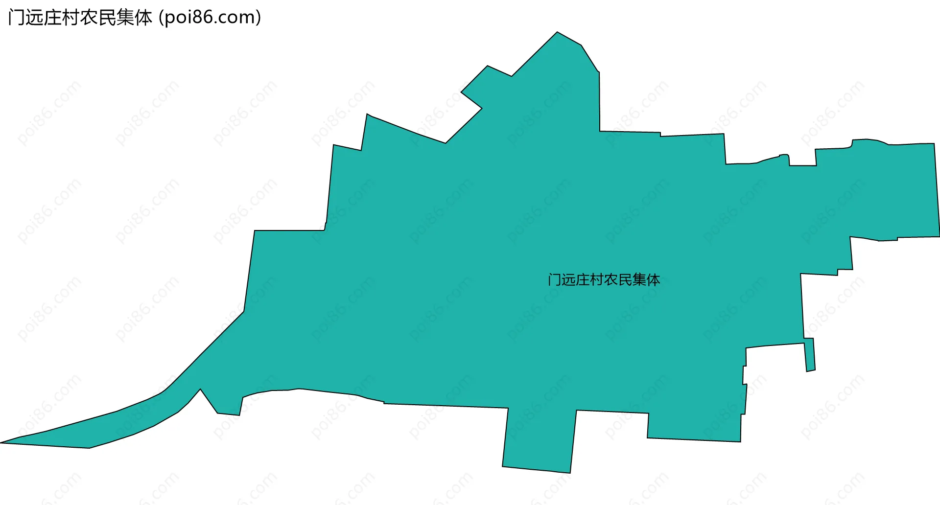 门远庄村农民集体边界地图