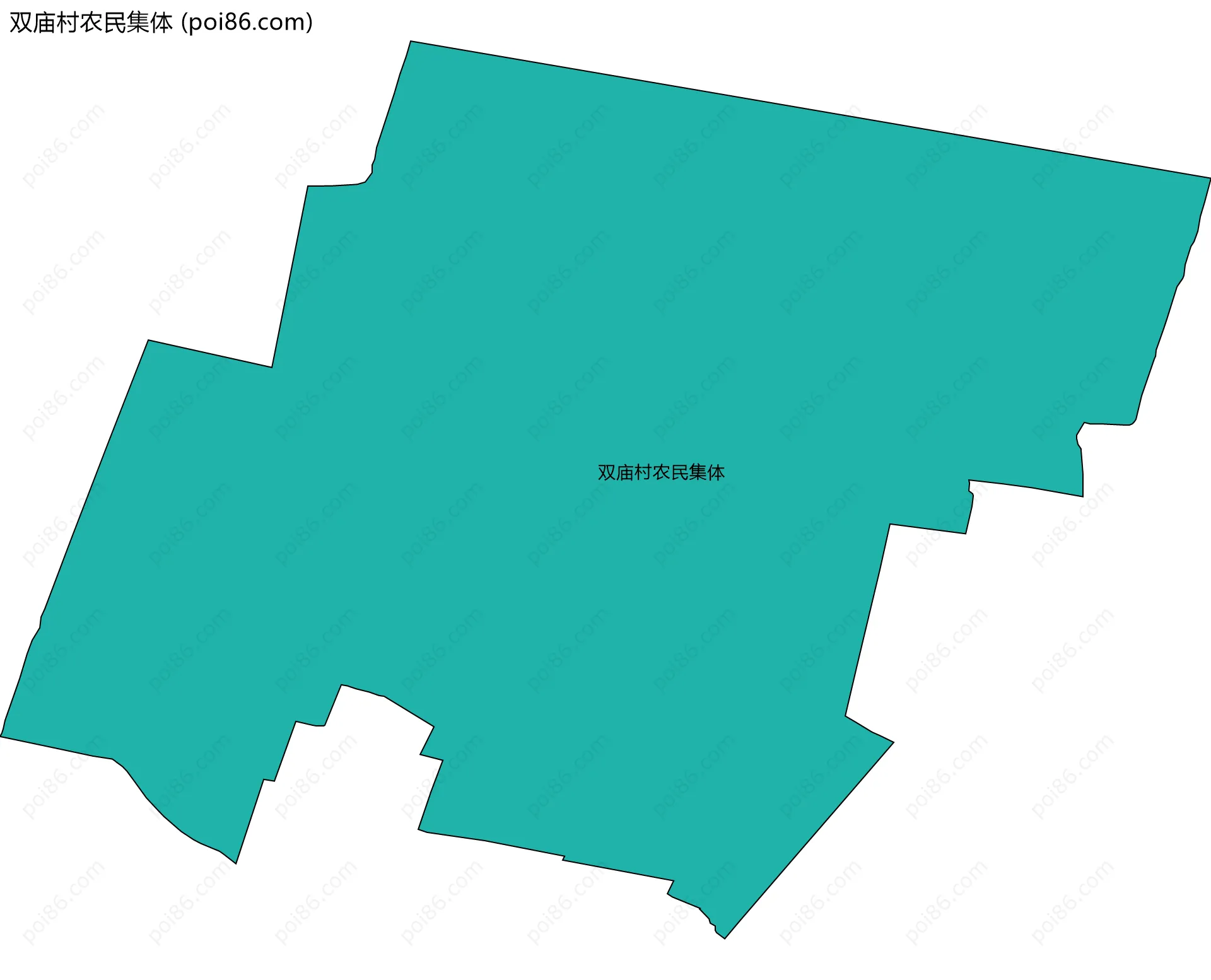 双庙村农民集体边界地图