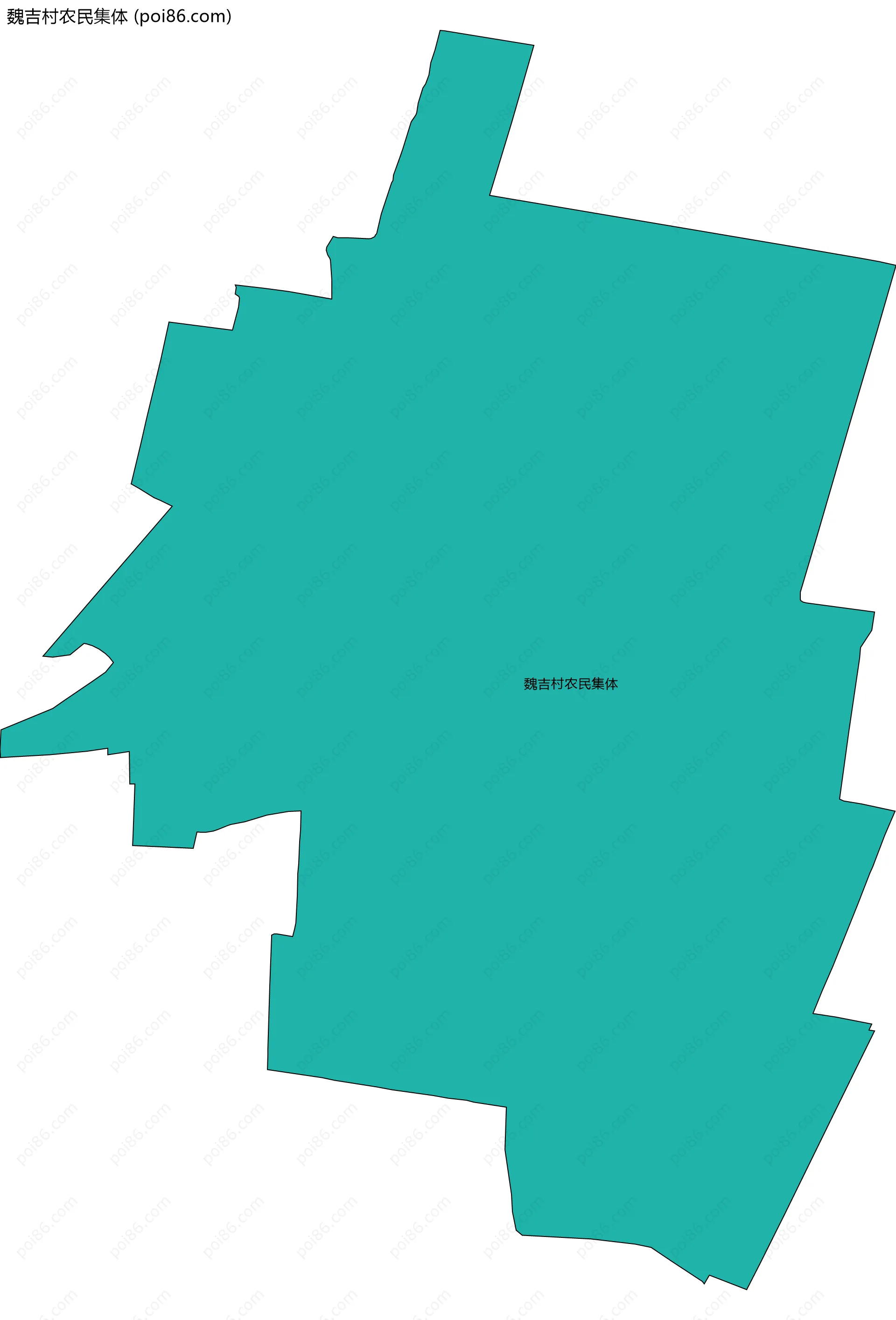 魏吉村农民集体边界地图