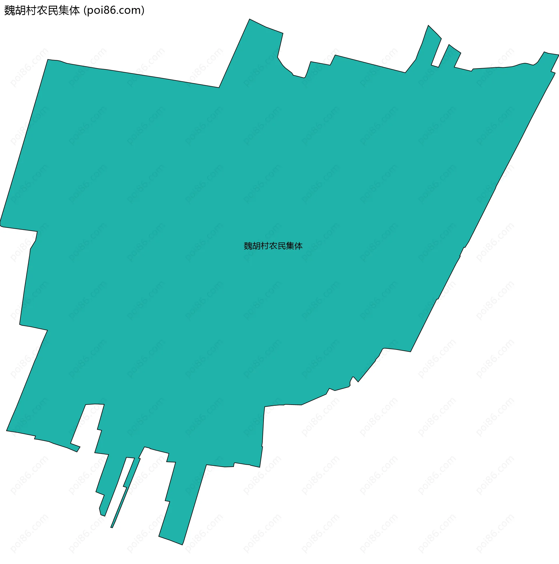 魏胡村农民集体边界地图