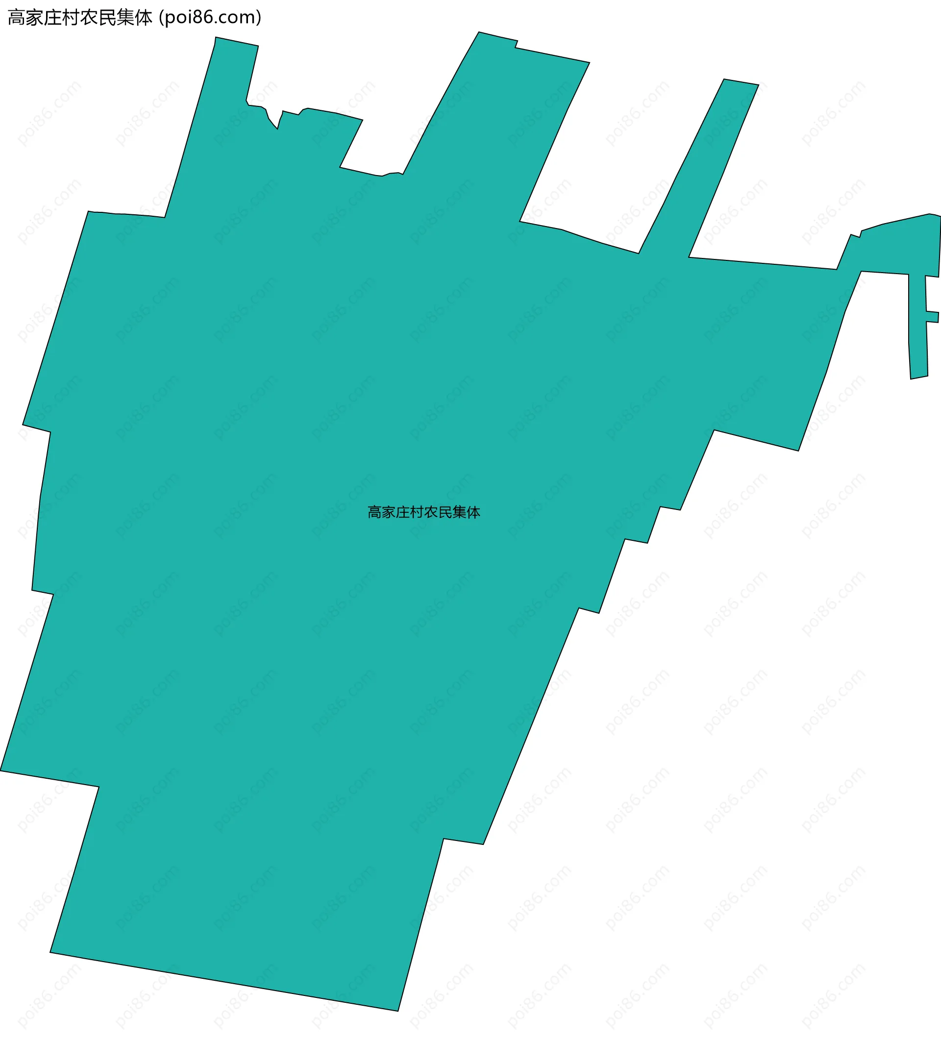 高家庄村农民集体边界地图