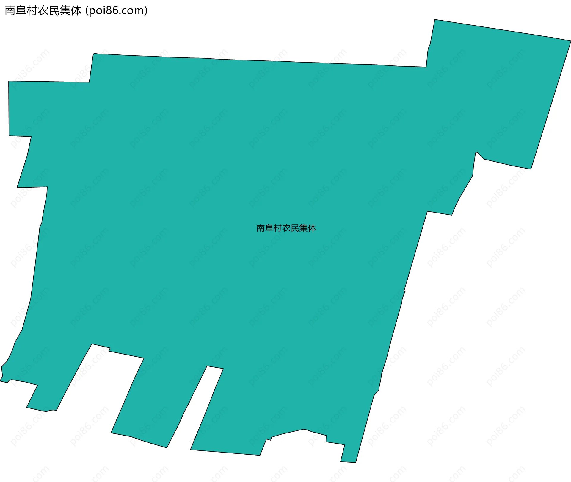 南阜村农民集体边界地图