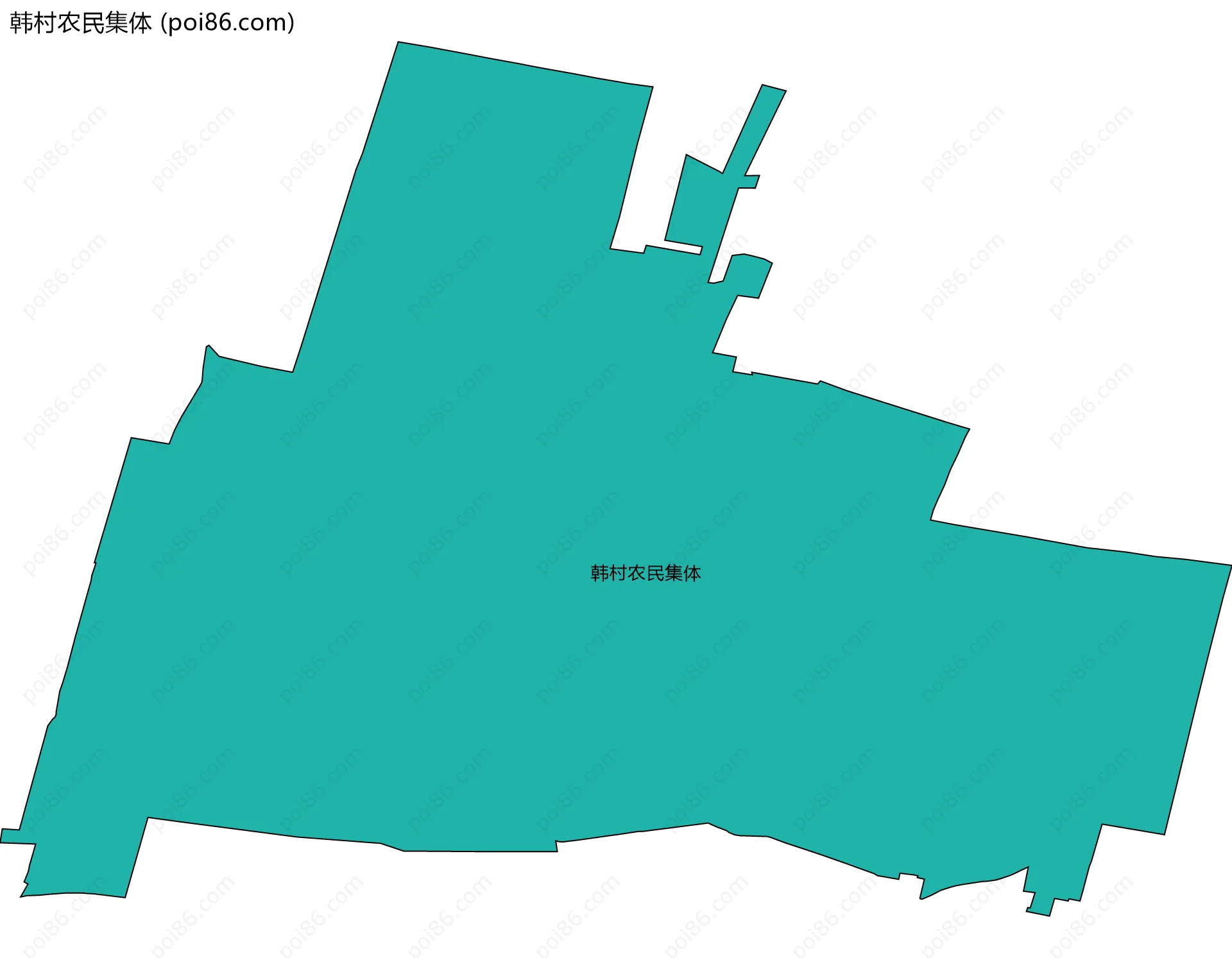 韩村农民集体边界地图