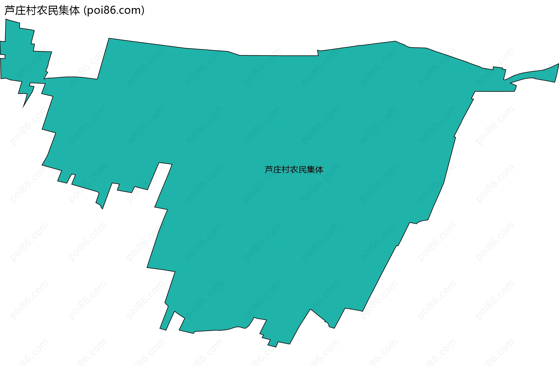 芦庄村农民集体边界地图