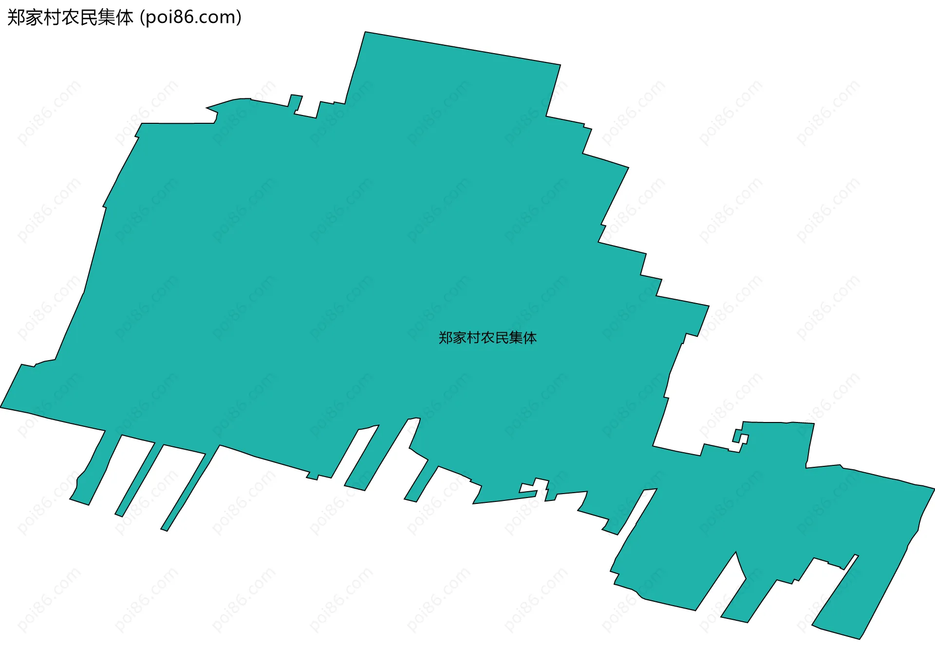 郑家村农民集体边界地图