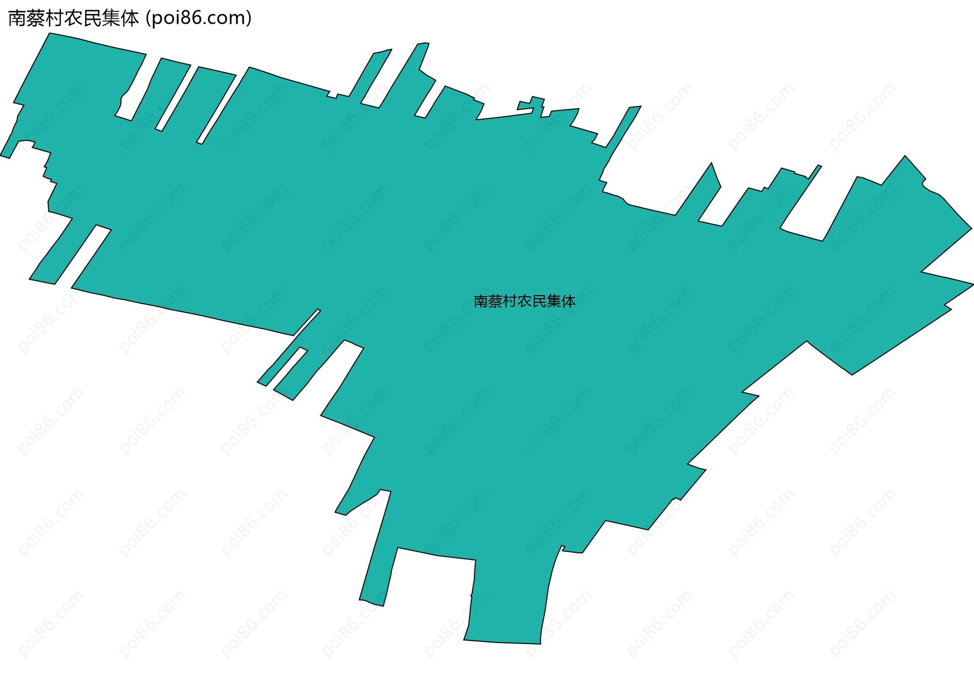 南蔡村农民集体边界地图