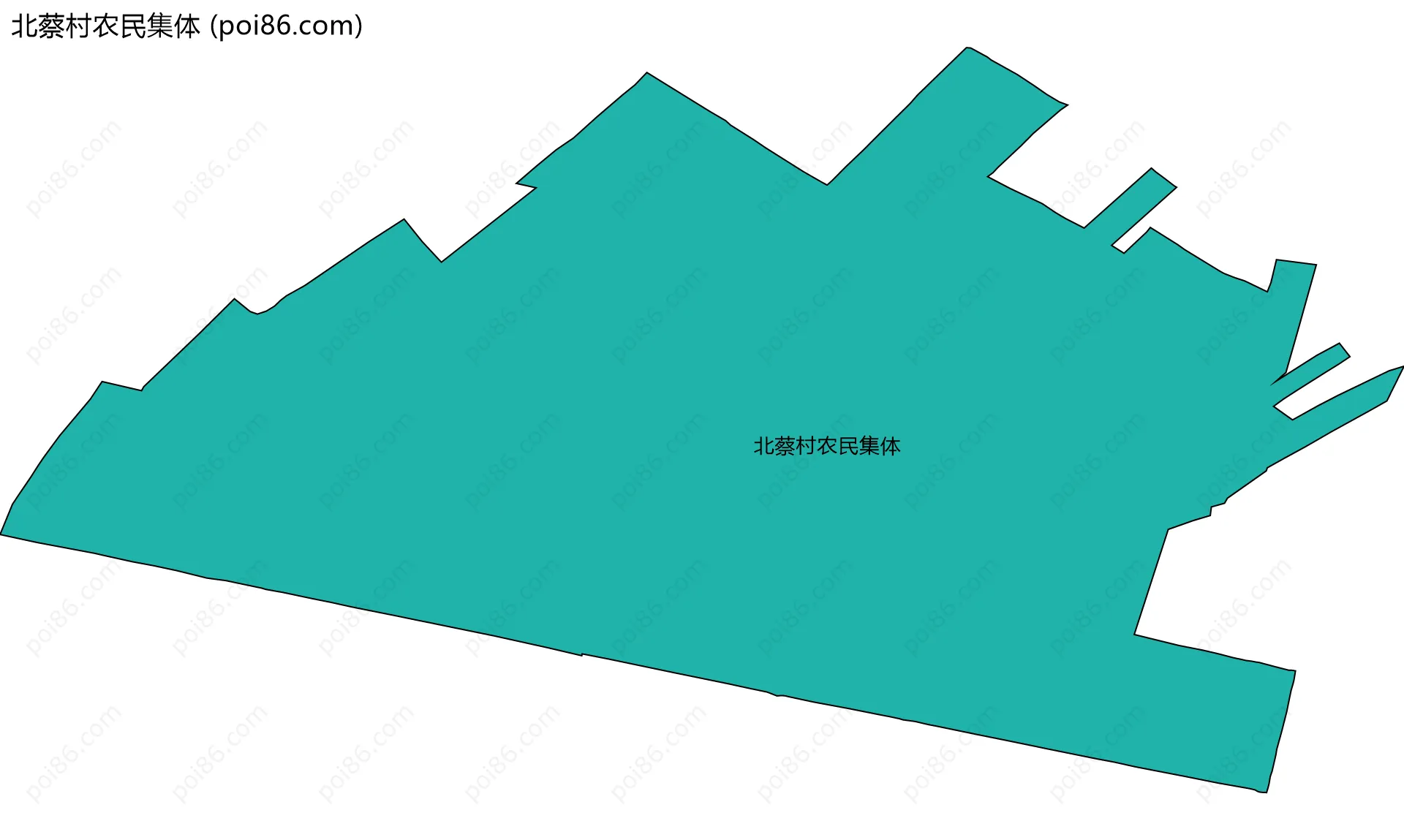 北蔡村农民集体边界地图