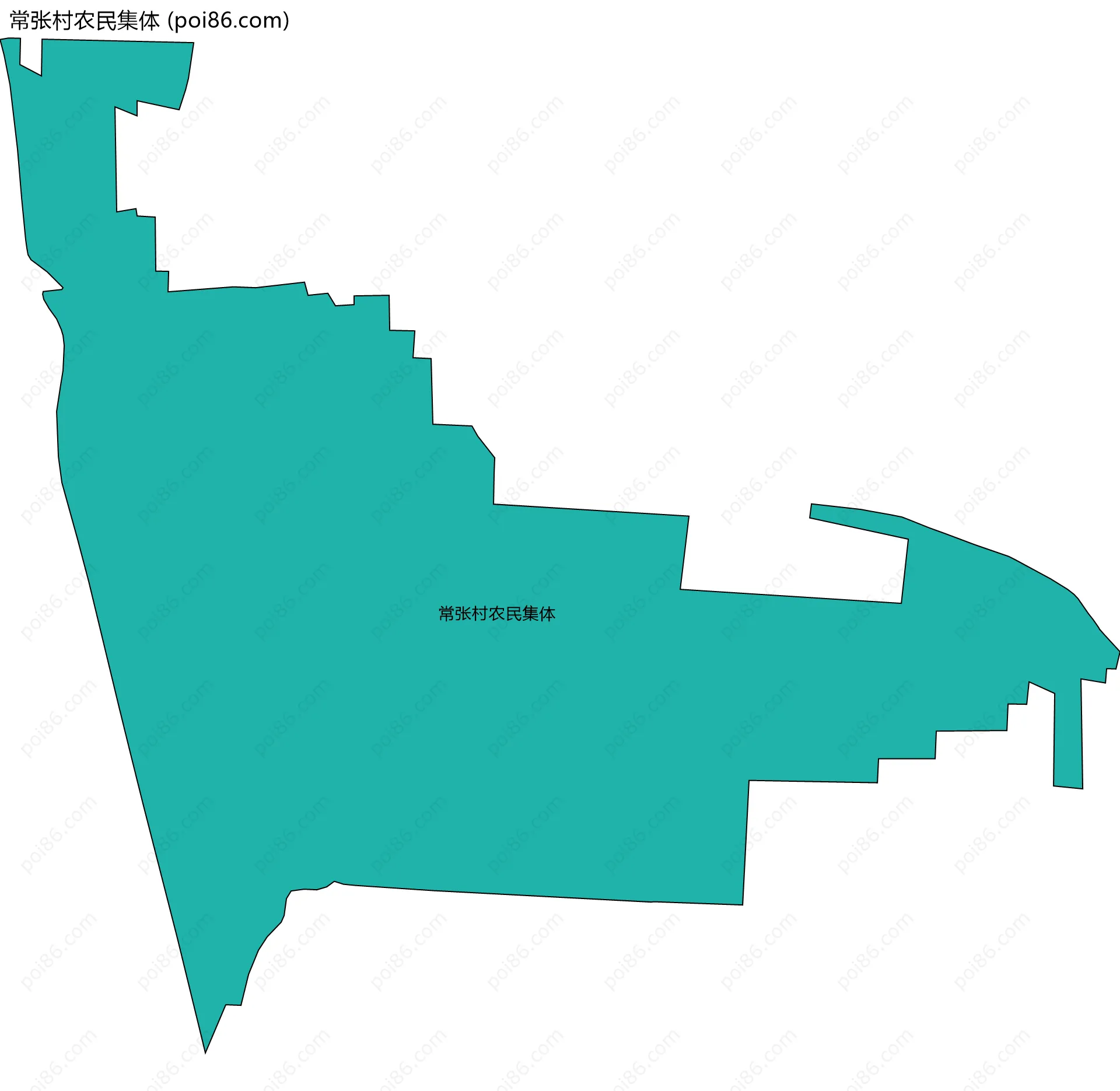 常张村农民集体边界地图