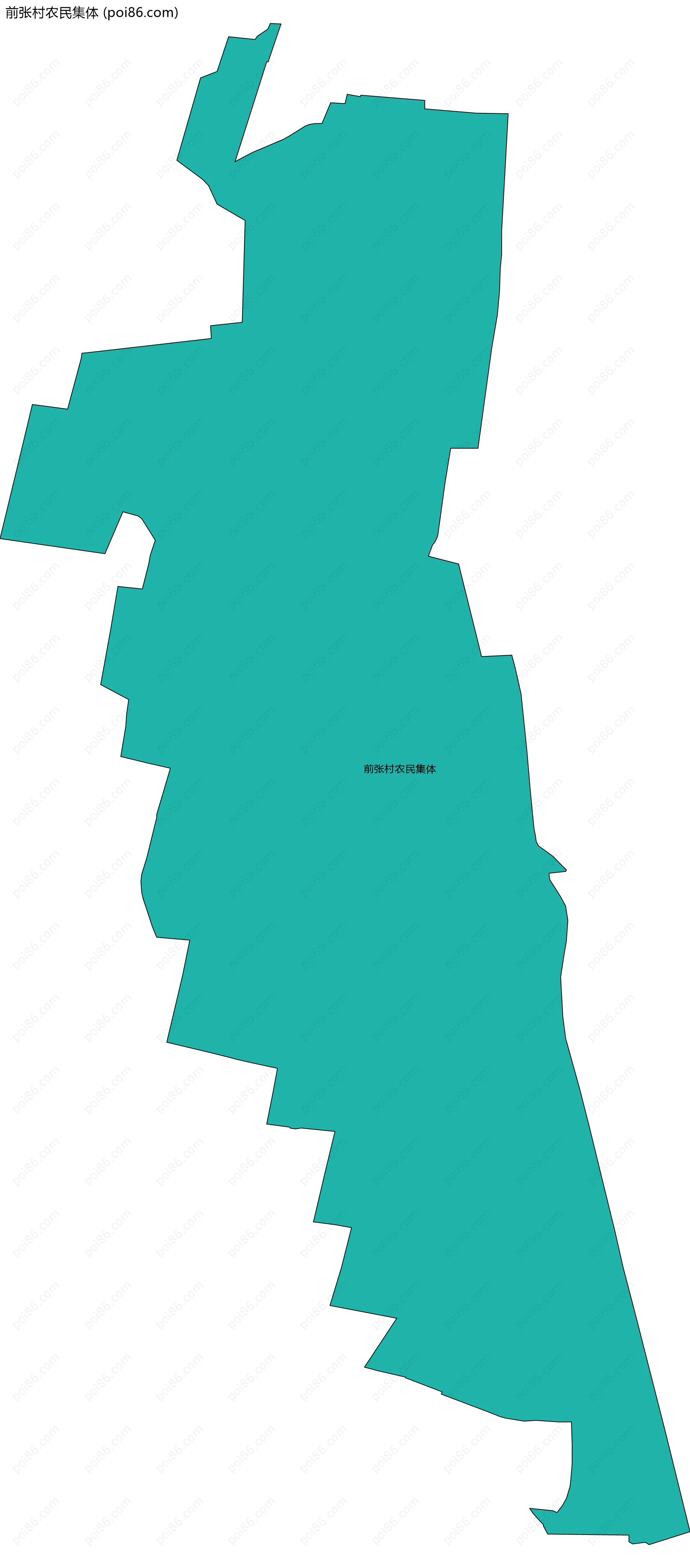 前张村农民集体边界地图
