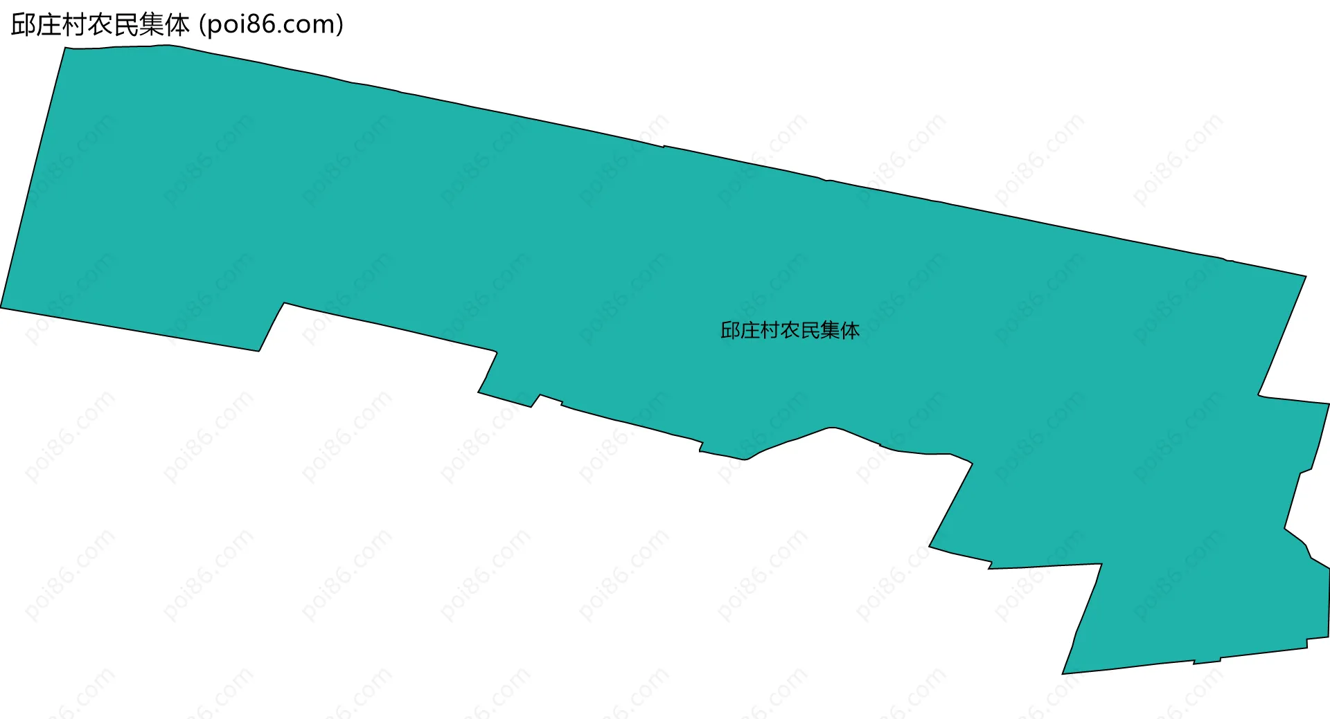 邱庄村农民集体边界地图