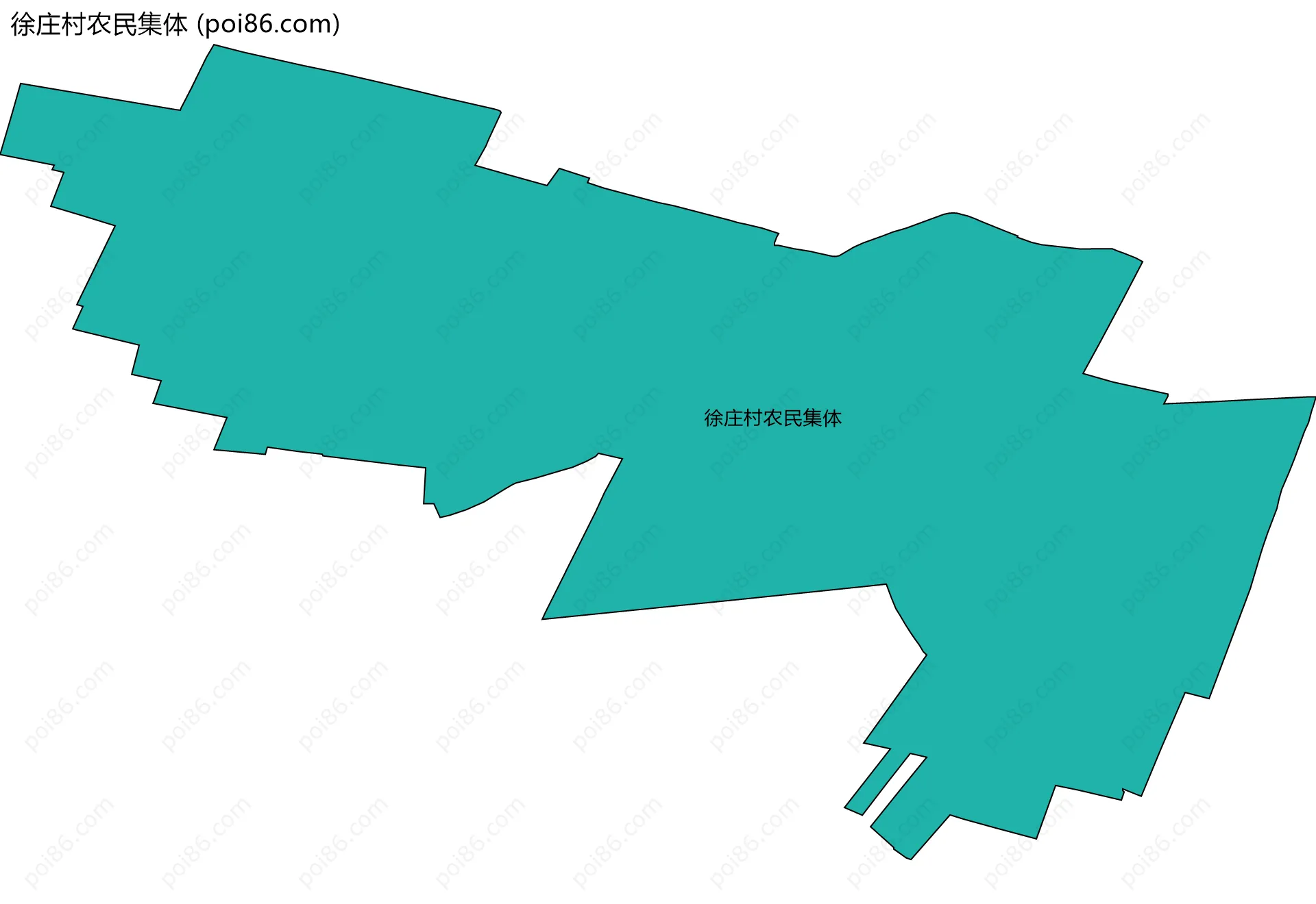 徐庄村农民集体边界地图