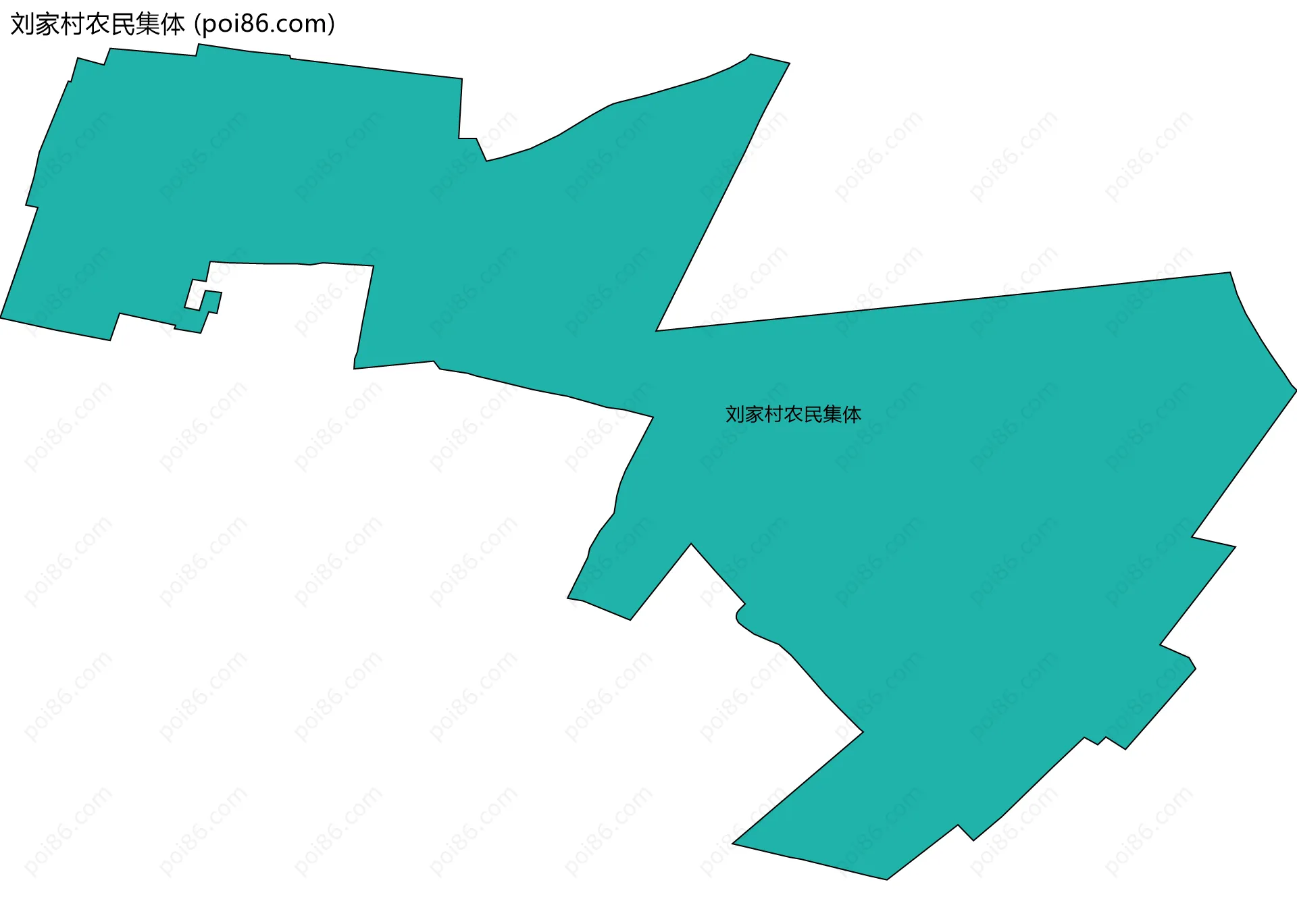 刘家村农民集体边界地图