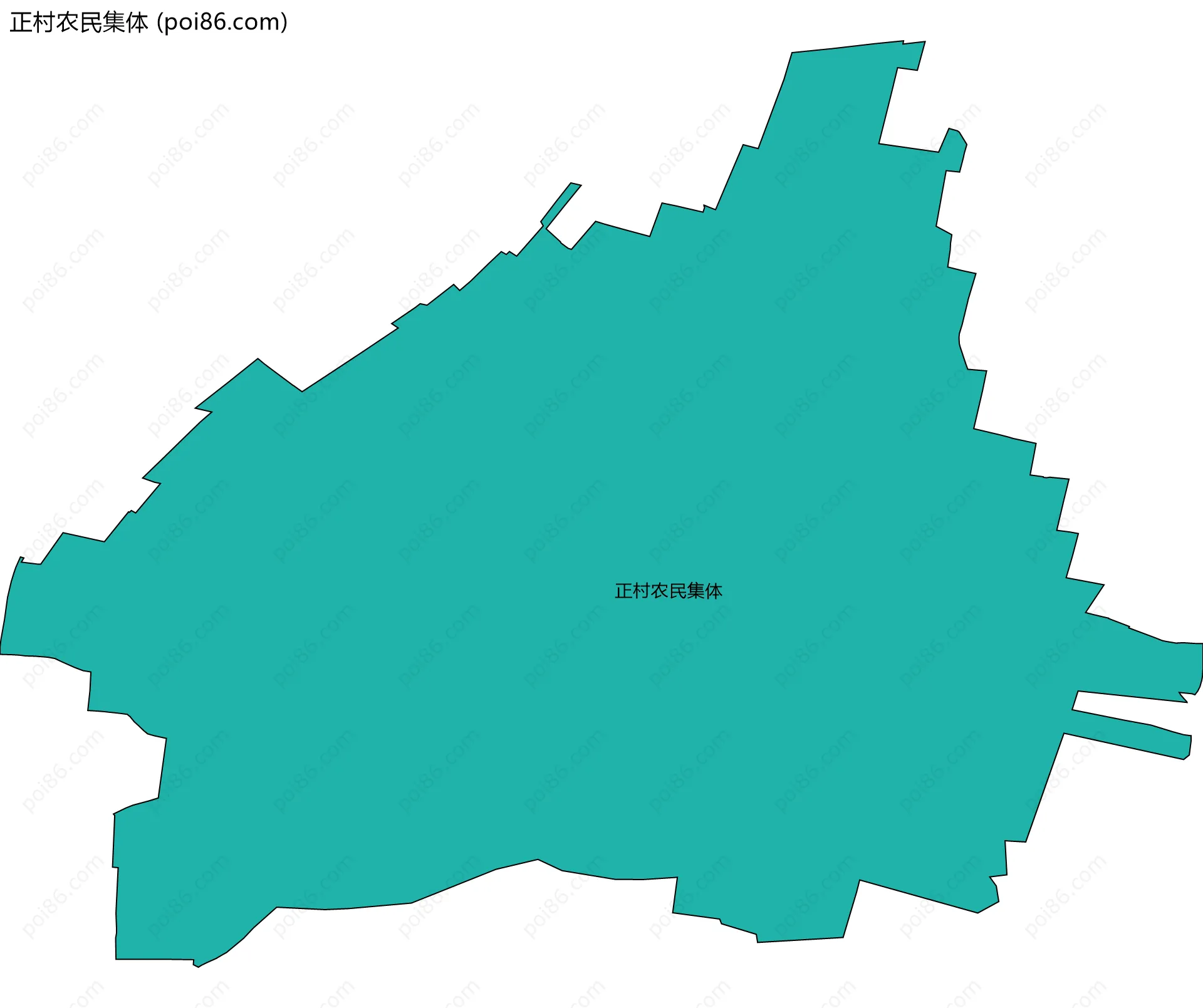 正村农民集体边界地图