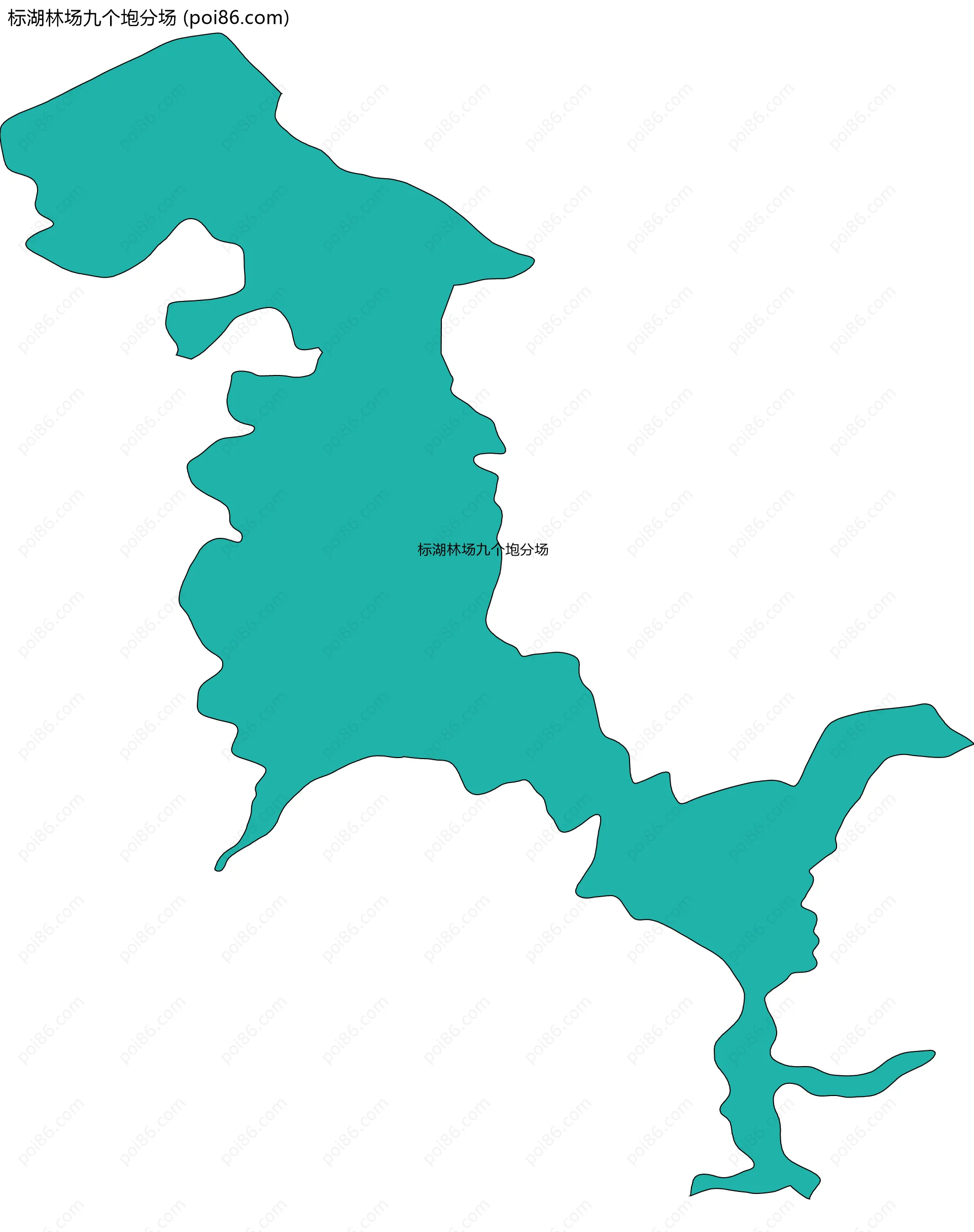 标湖林场九个垉分场边界地图