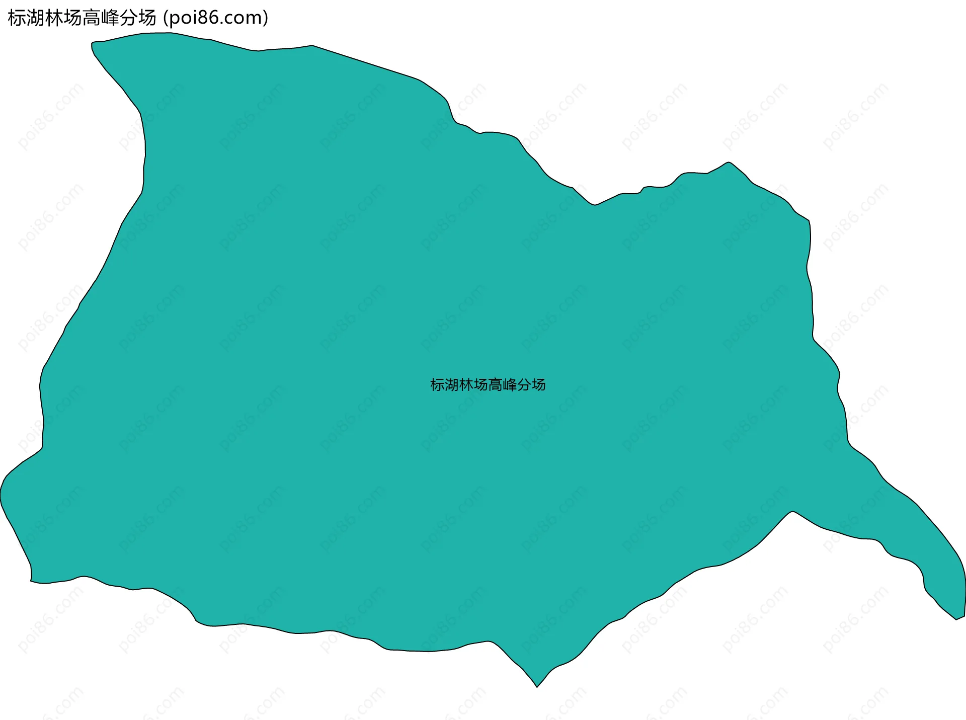 标湖林场高峰分场边界地图