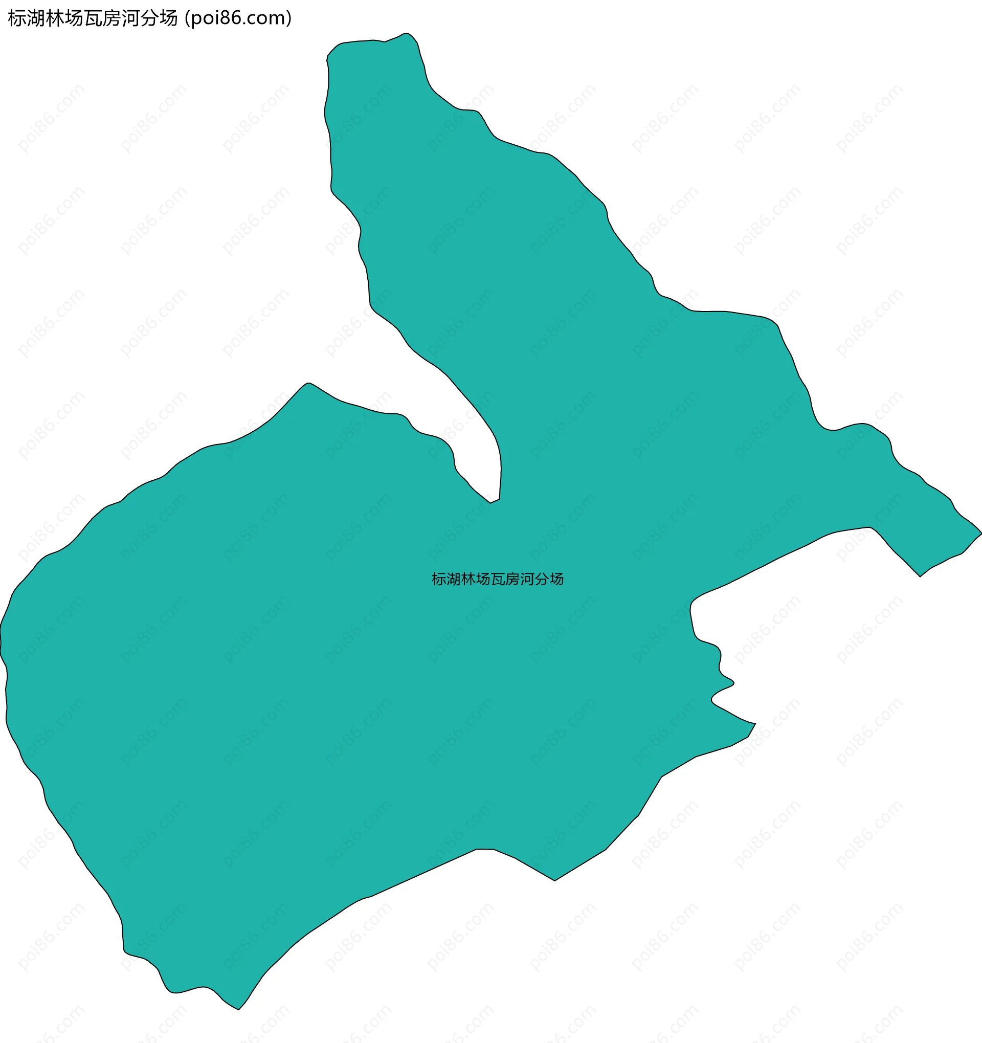 标湖林场瓦房河分场边界地图