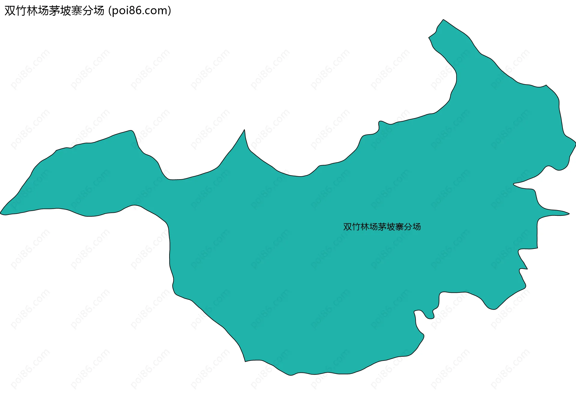 双竹林场茅坡寨分场边界地图