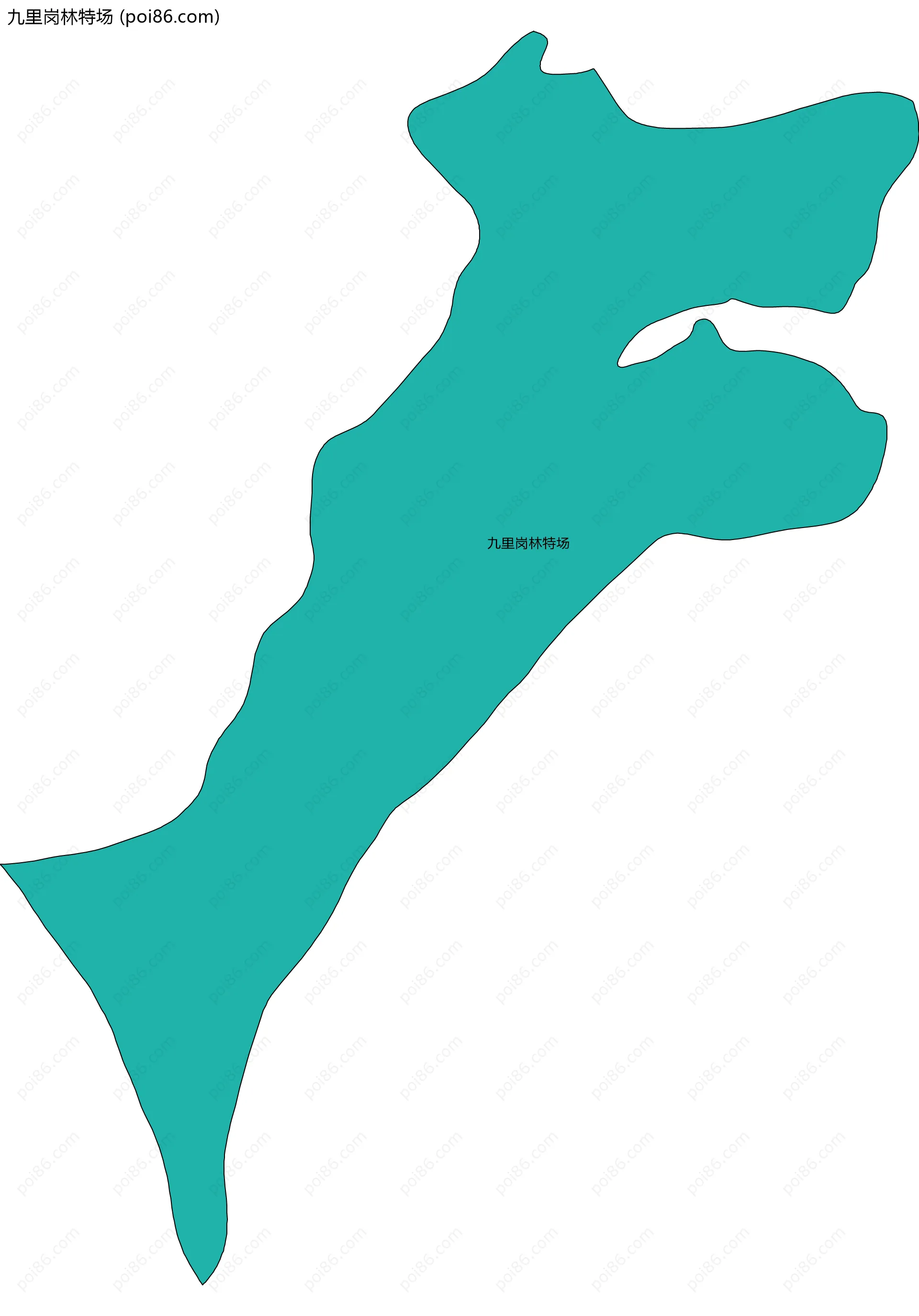 九里岗林特场边界地图