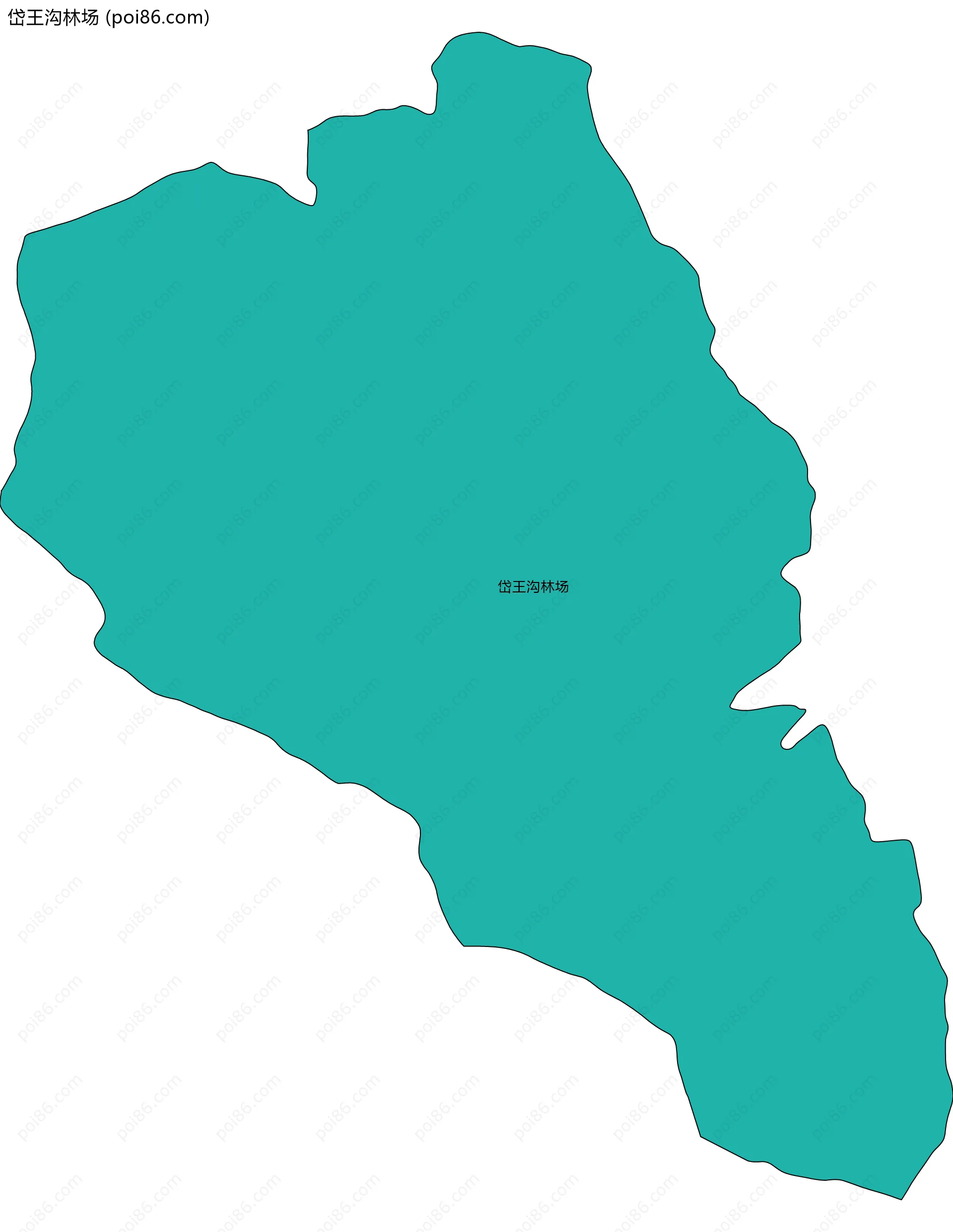 岱王沟林场边界地图