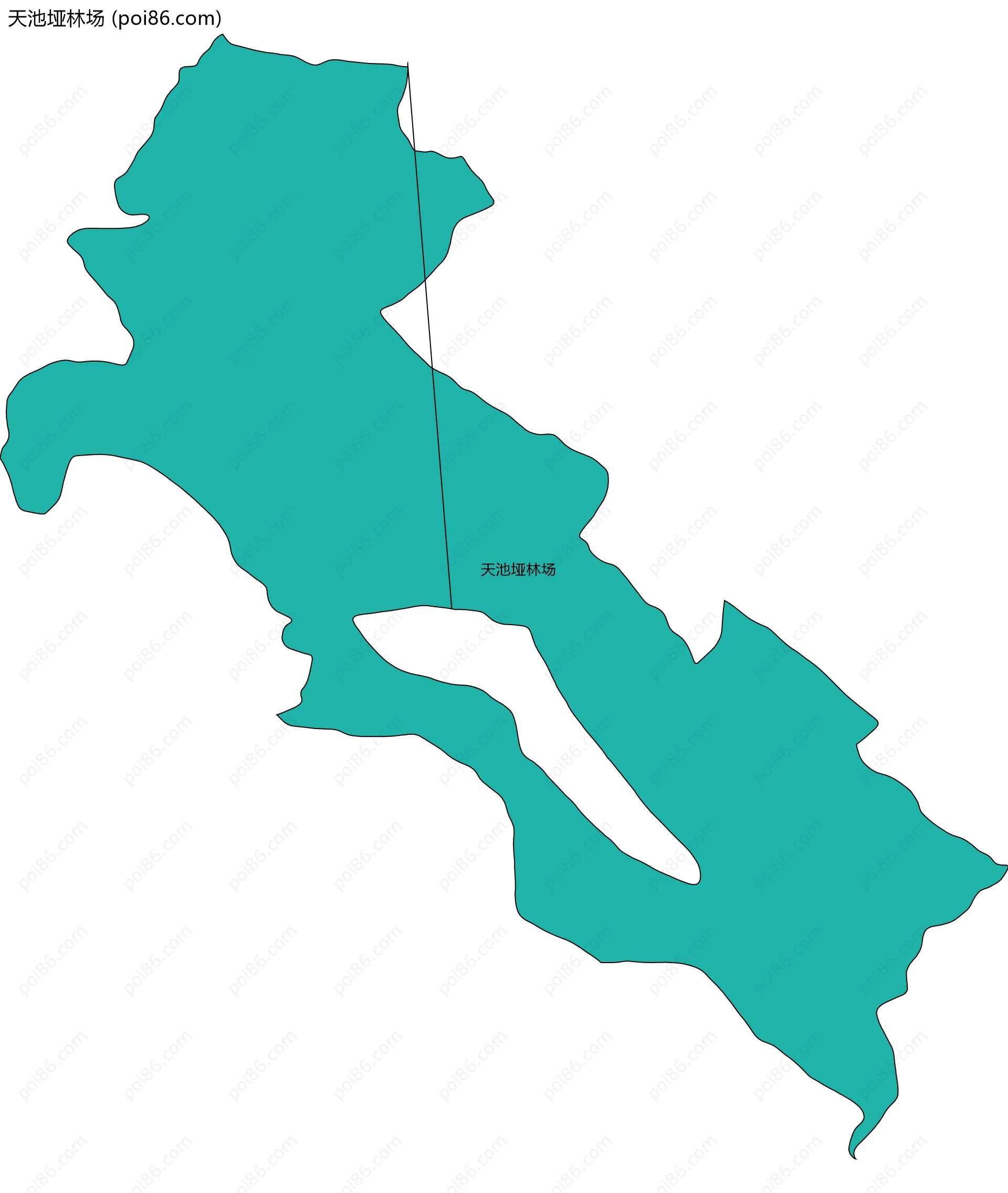 天池垭林场边界地图