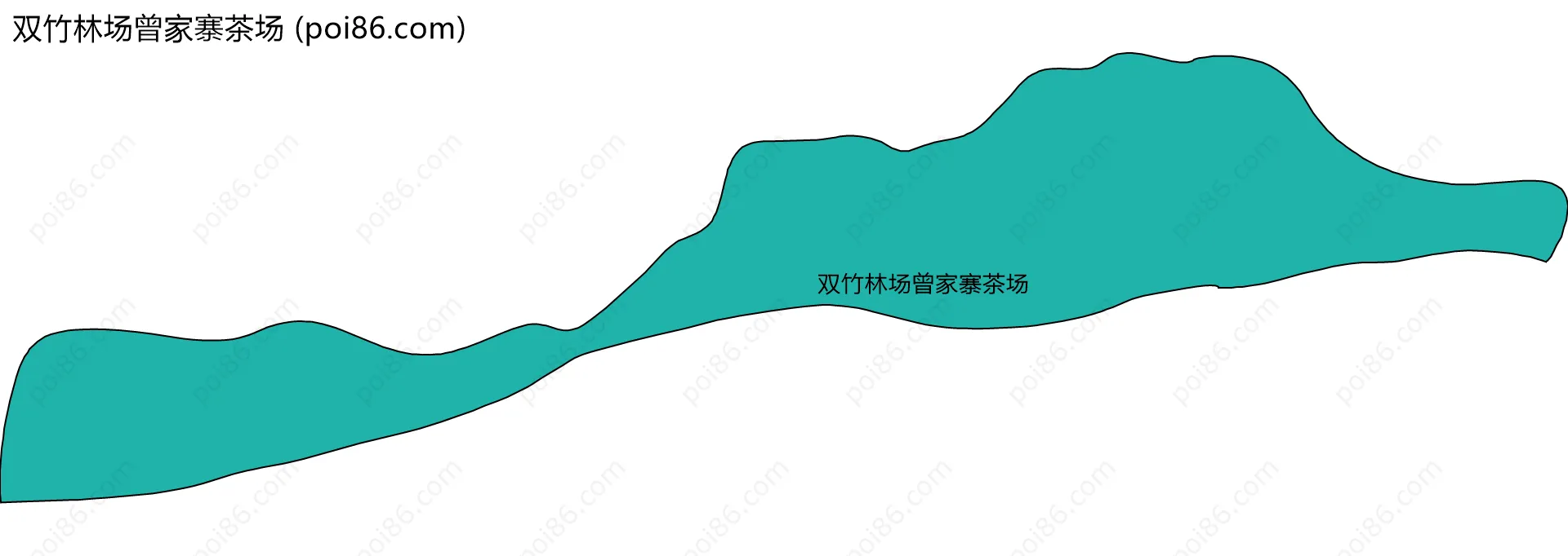 双竹林场曾家寨茶场边界地图