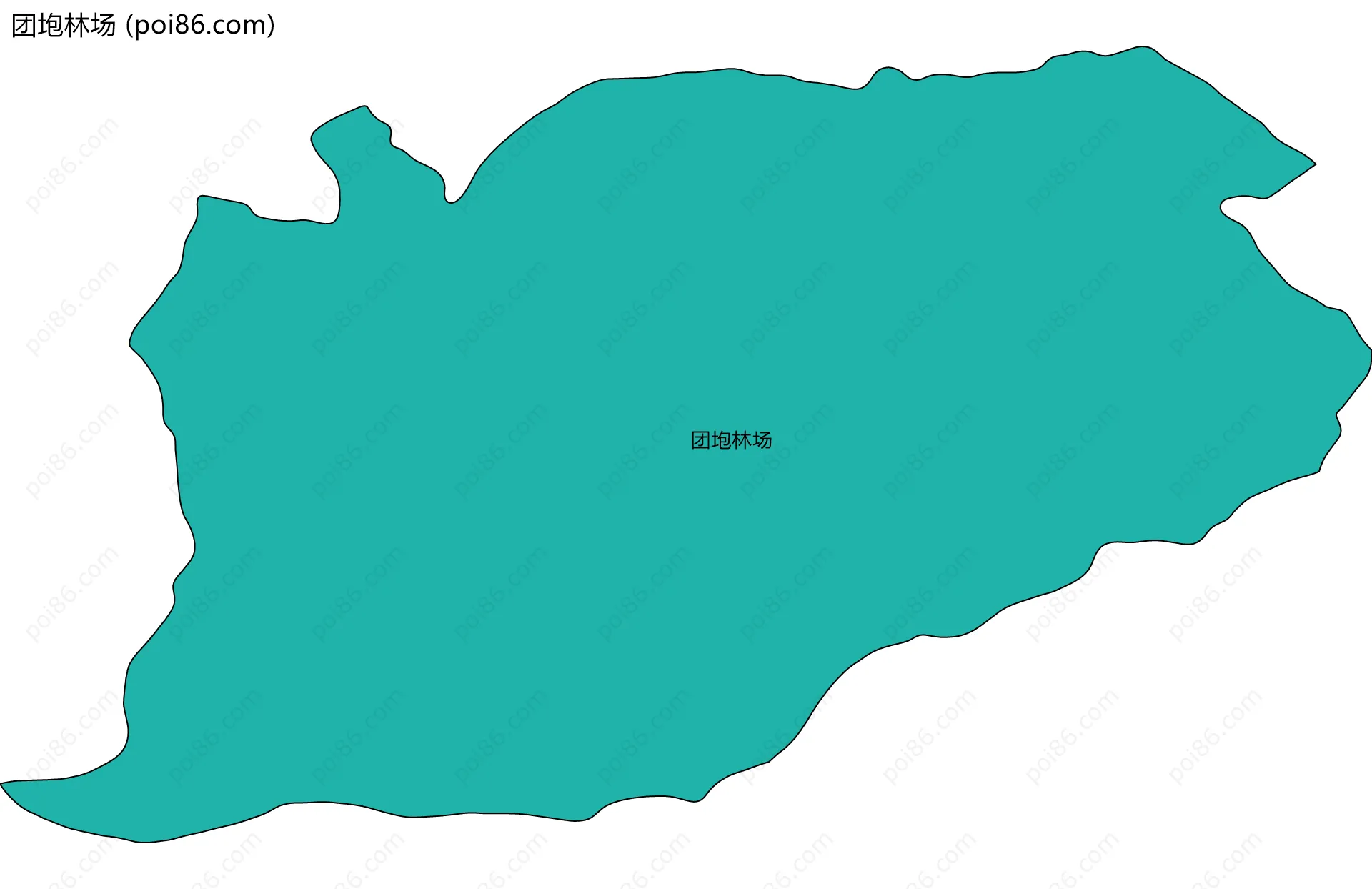 团垉林场边界地图