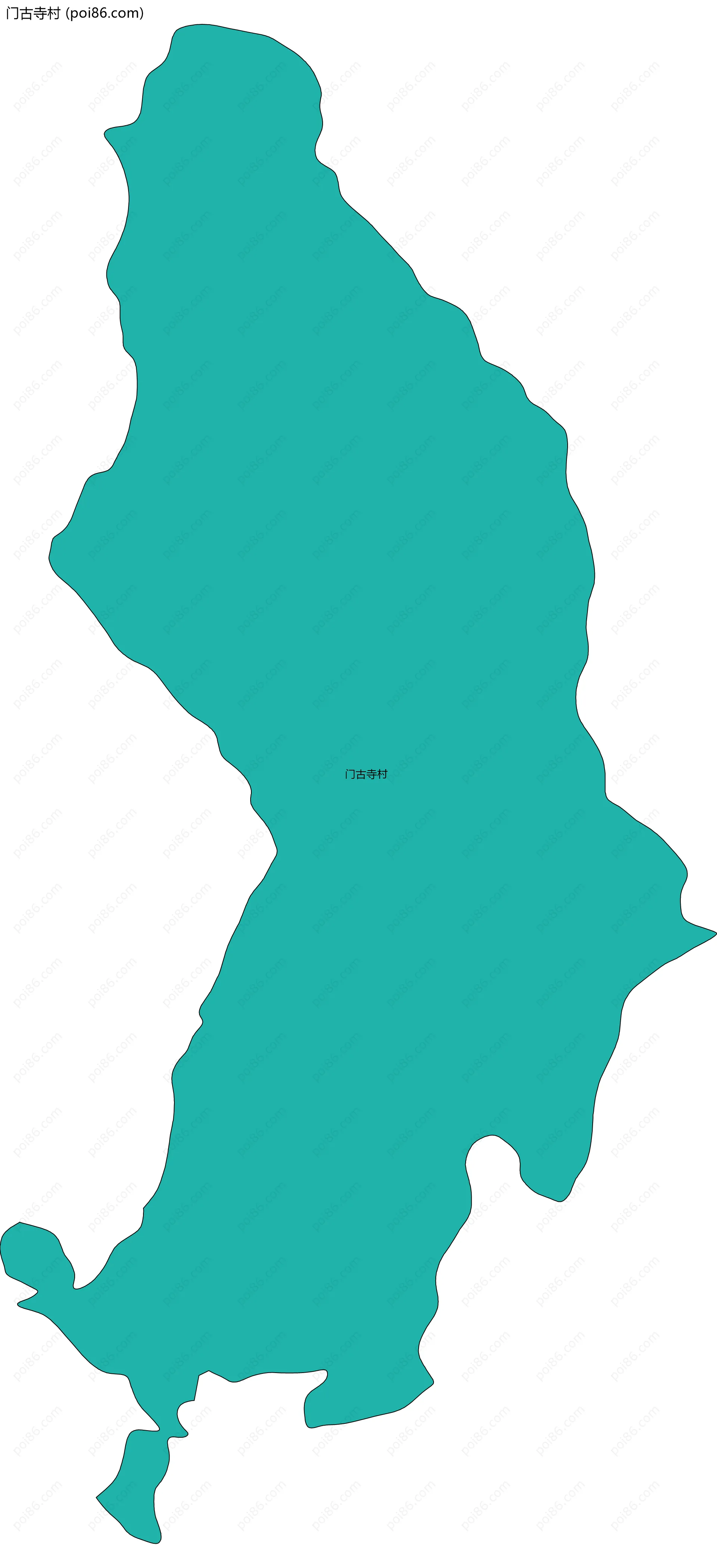 门古寺村边界地图