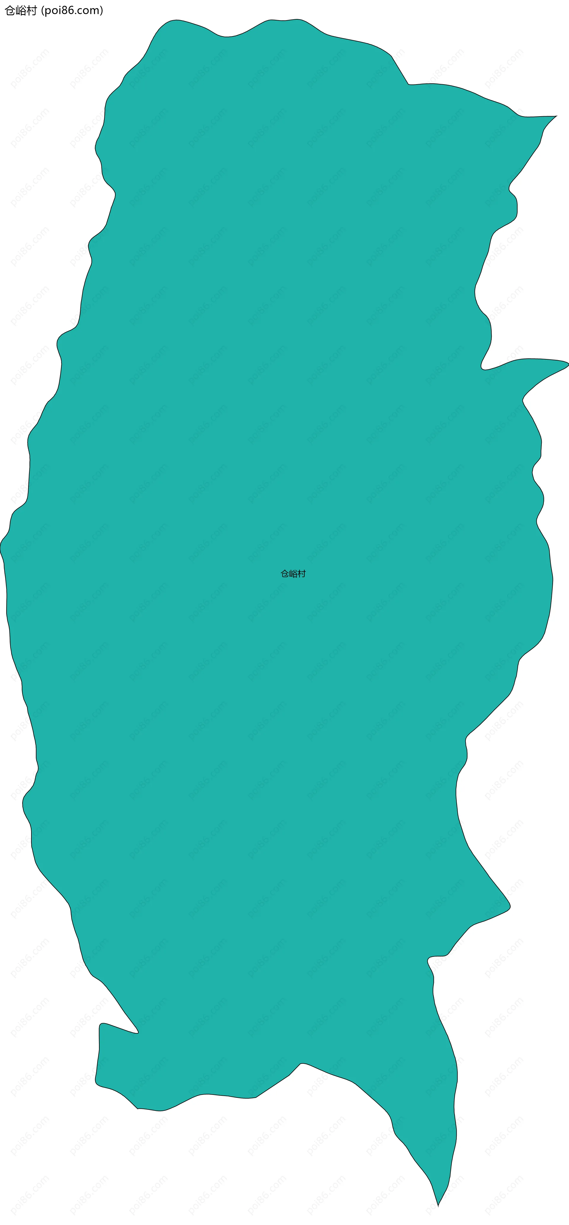 仓峪村边界地图