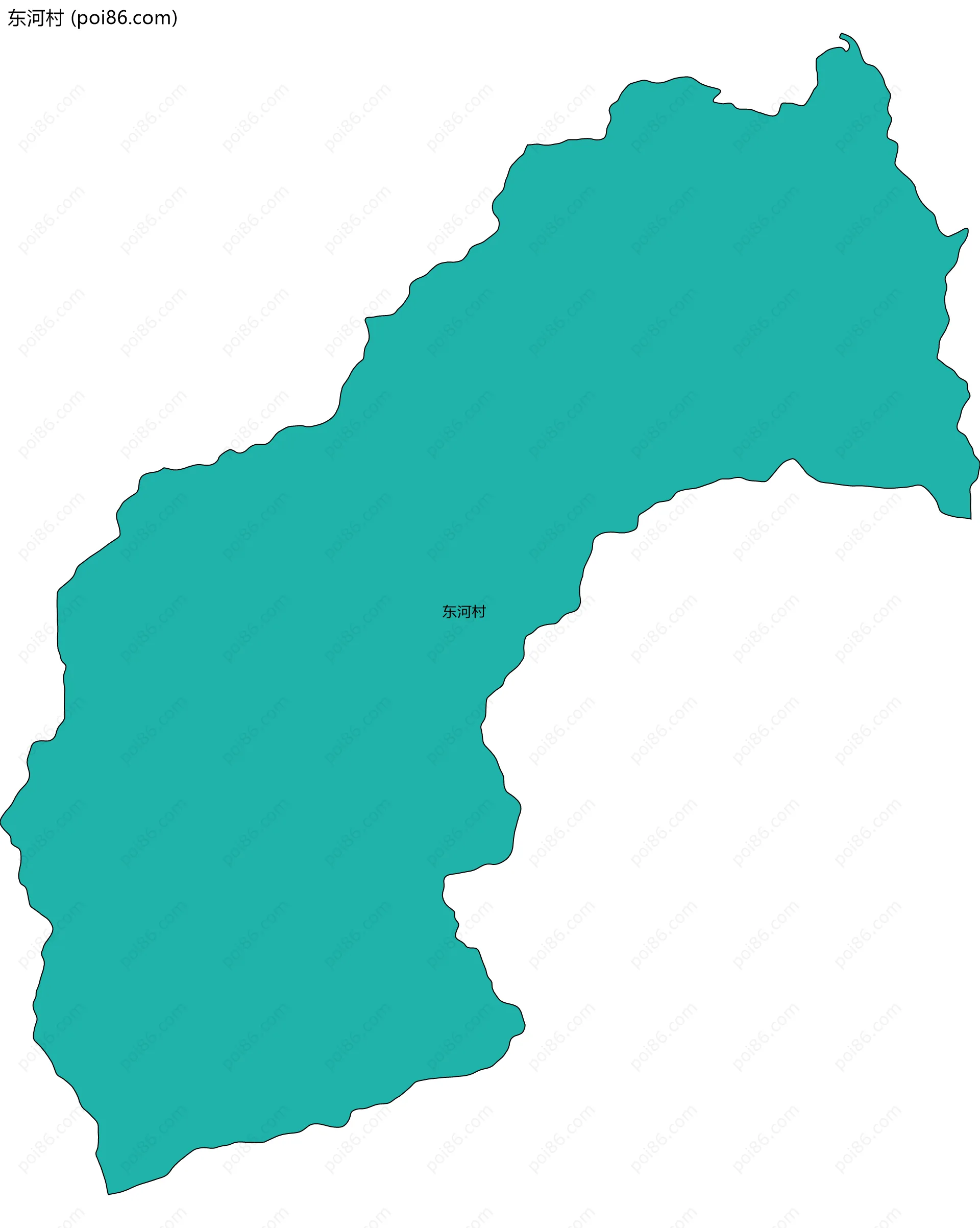 东河村边界地图