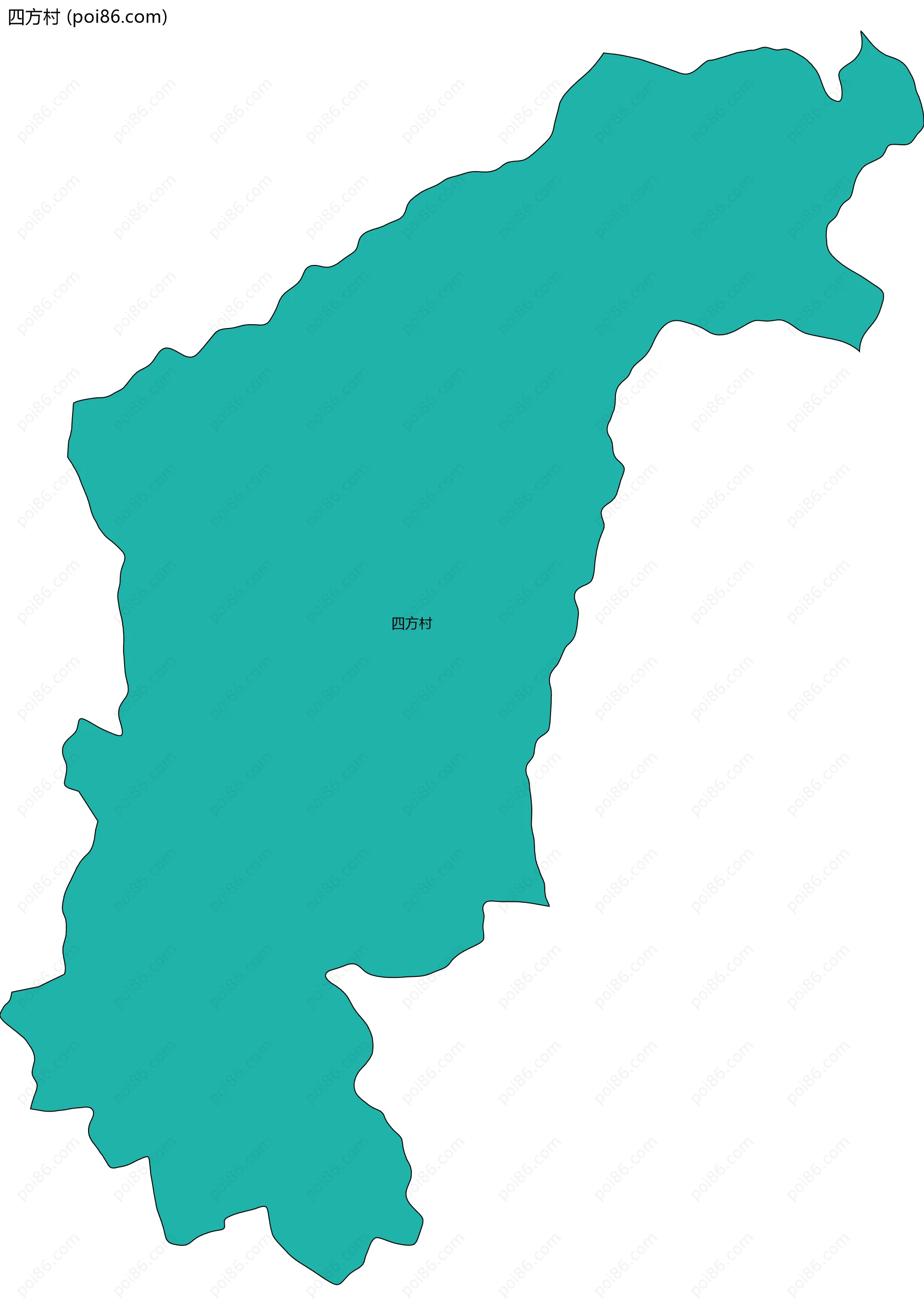 四方村边界地图