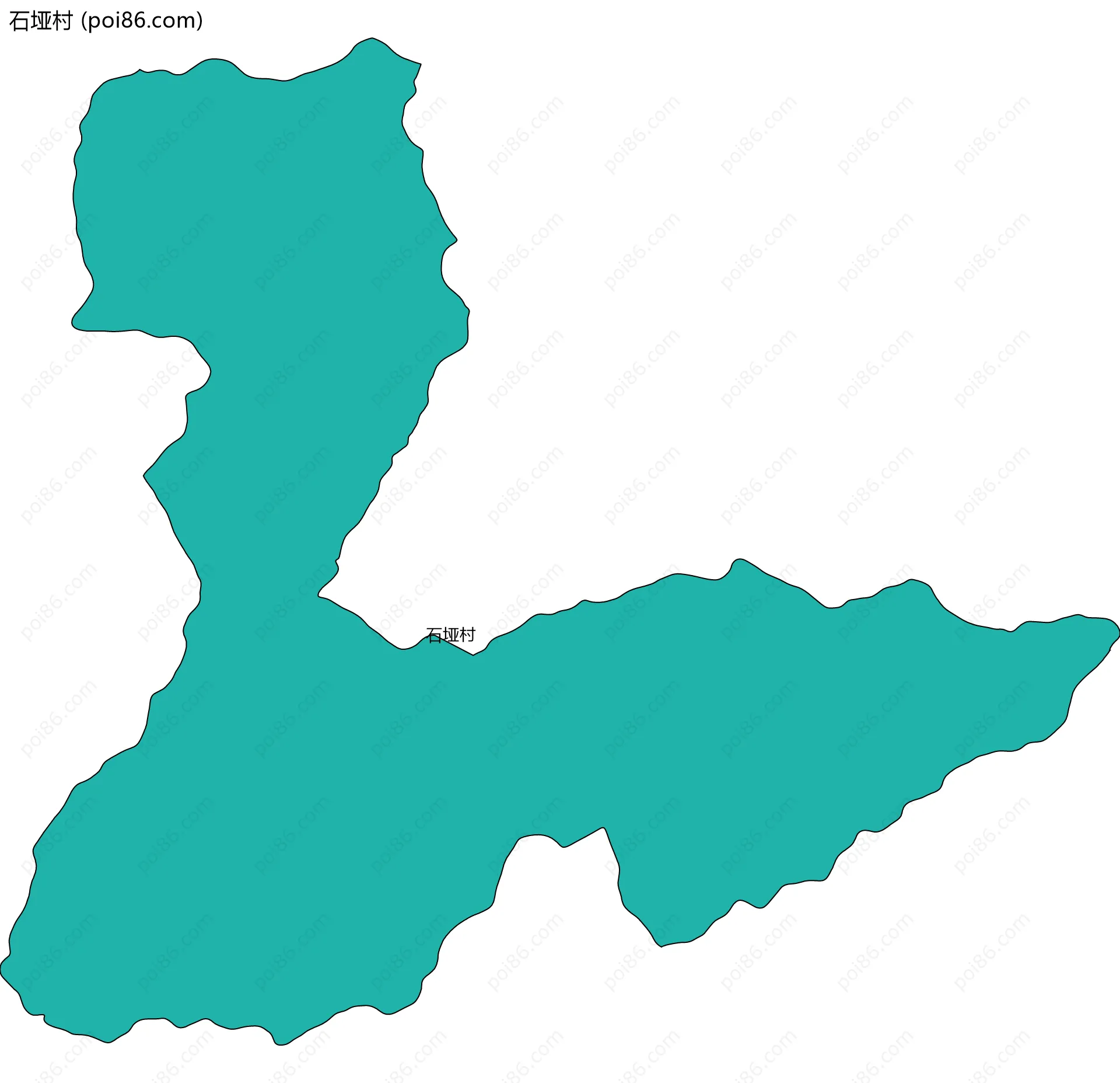 石垭村边界地图