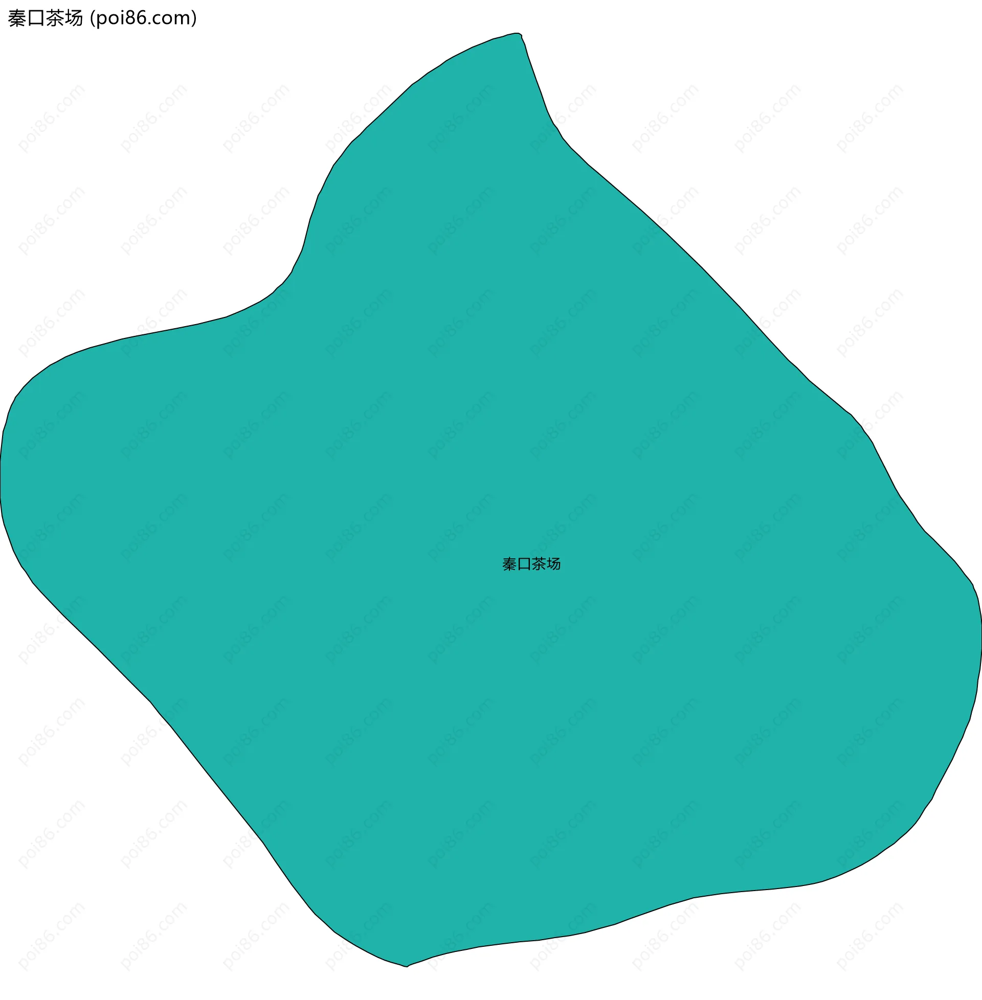 秦口茶场边界地图