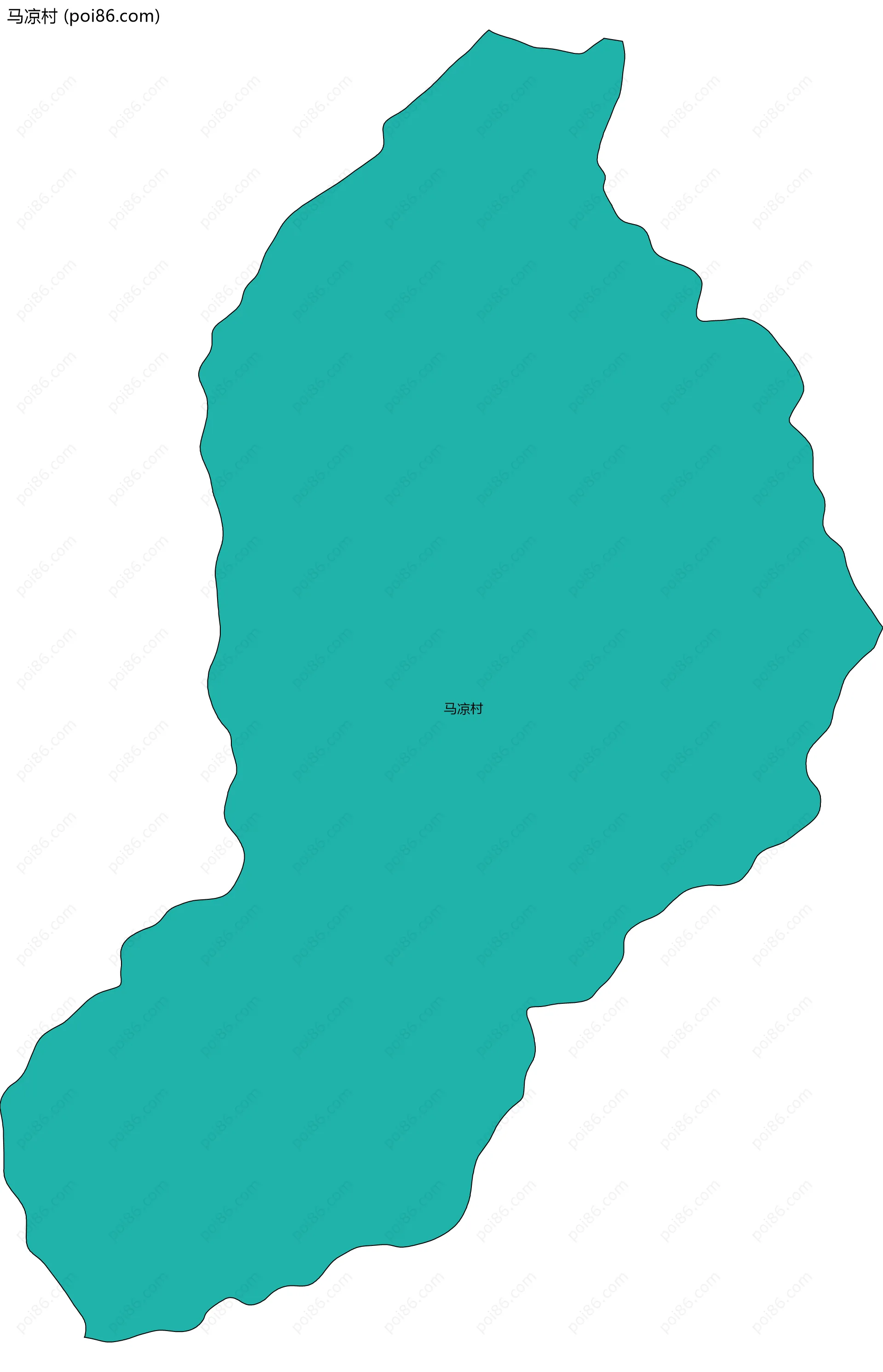 马凉村边界地图