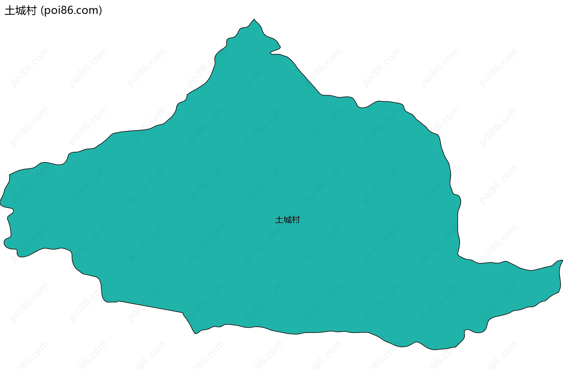 土城村边界地图
