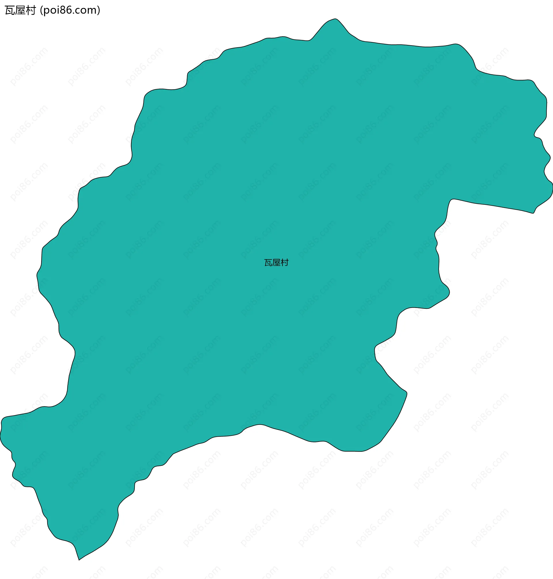 瓦屋村边界地图