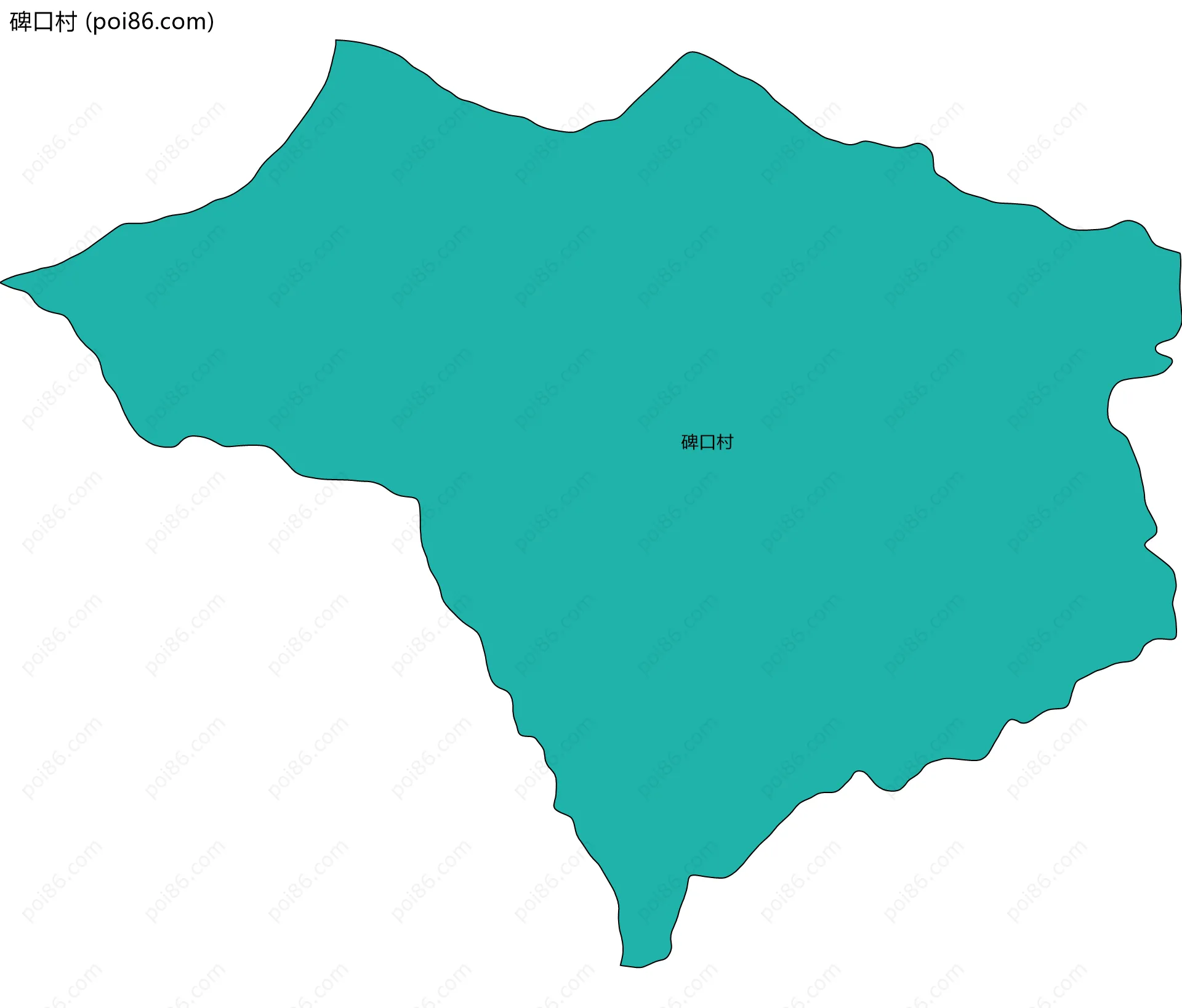 碑口村边界地图