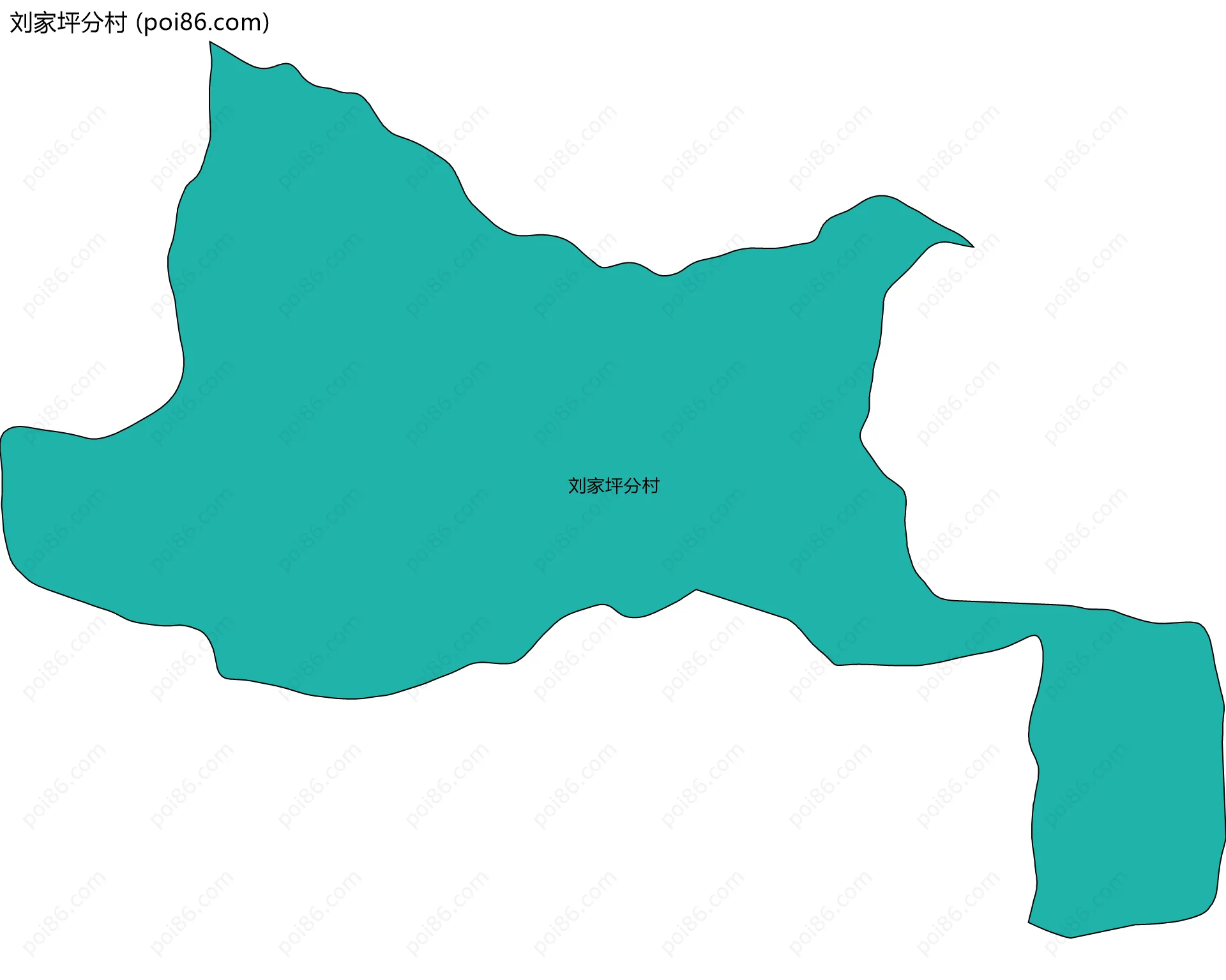 刘家坪分村边界地图