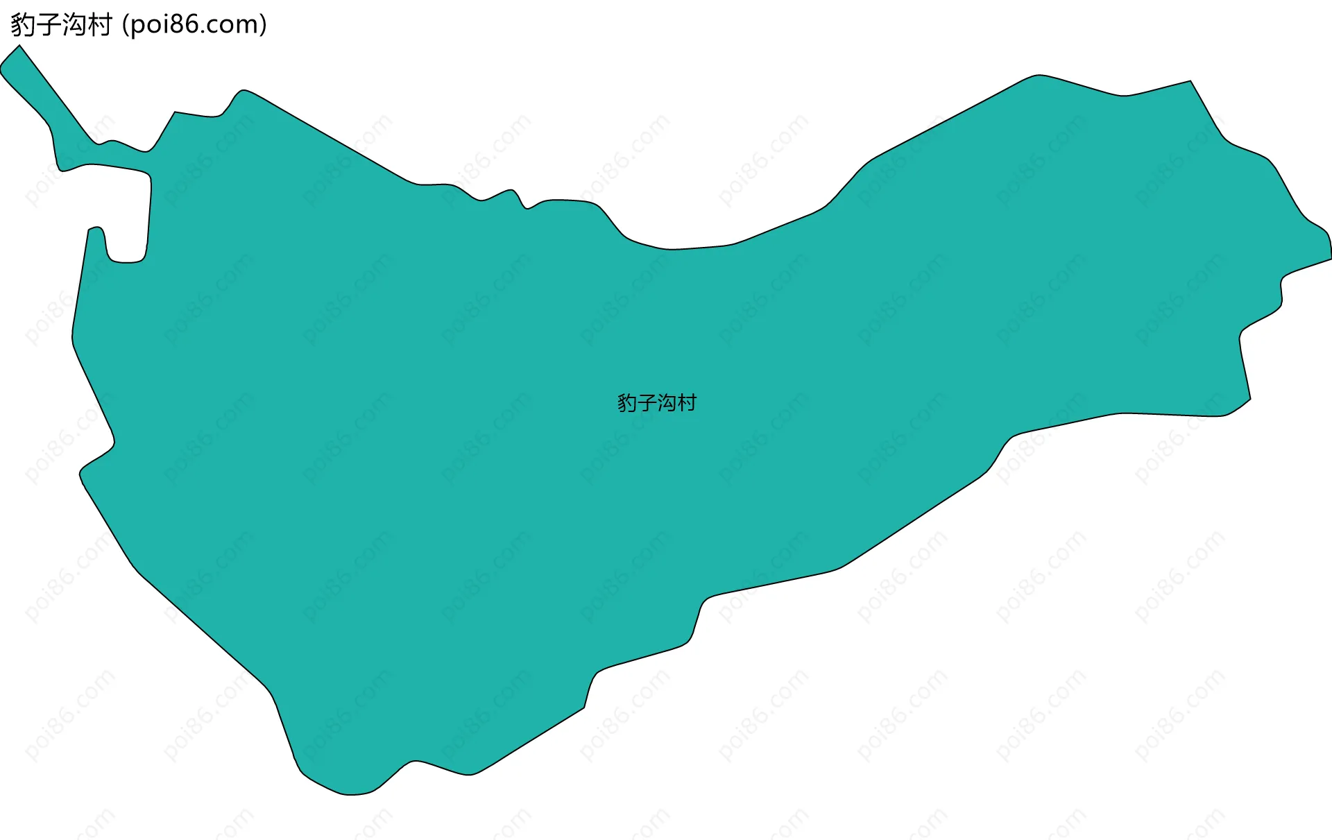 豹子沟村边界地图